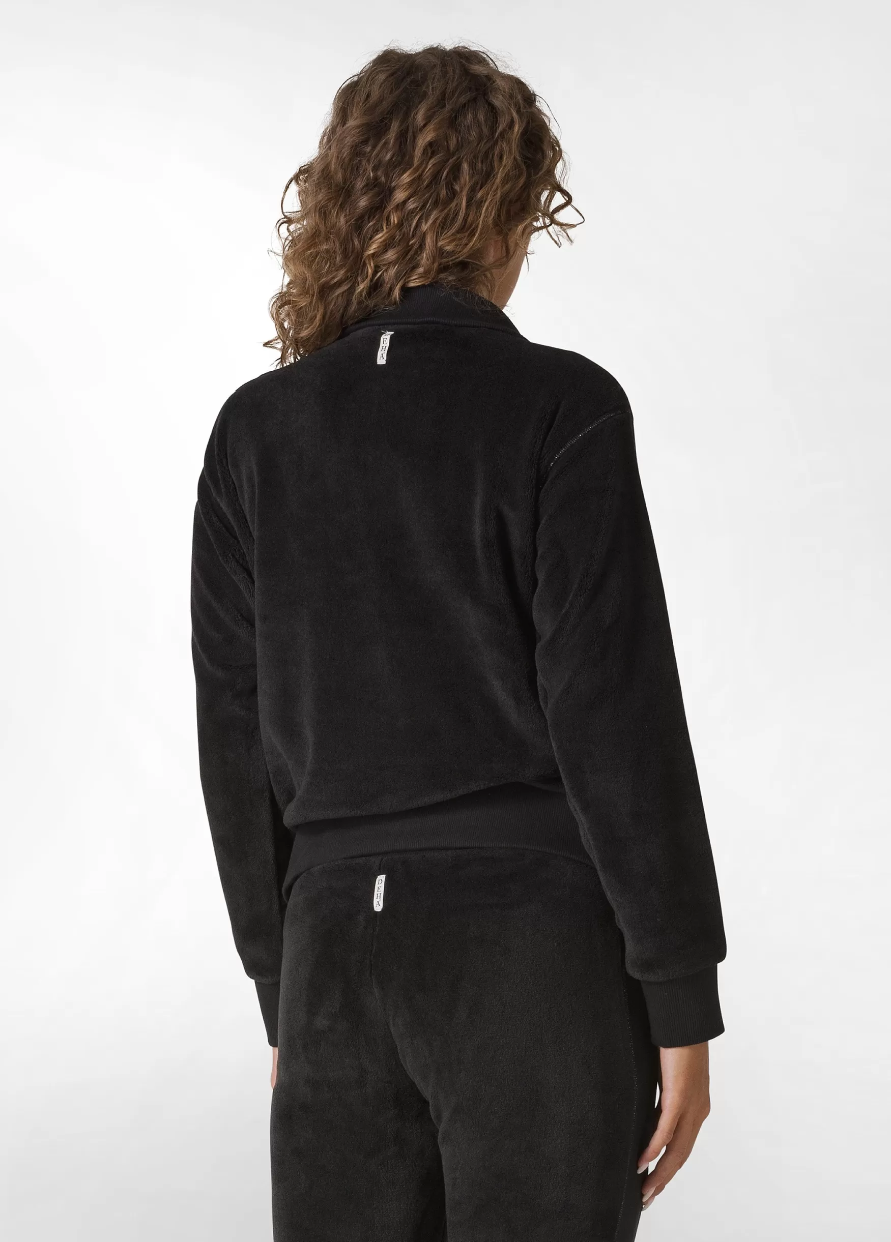 Discount DEHA Fluffy Polar Sweatshirt Black
