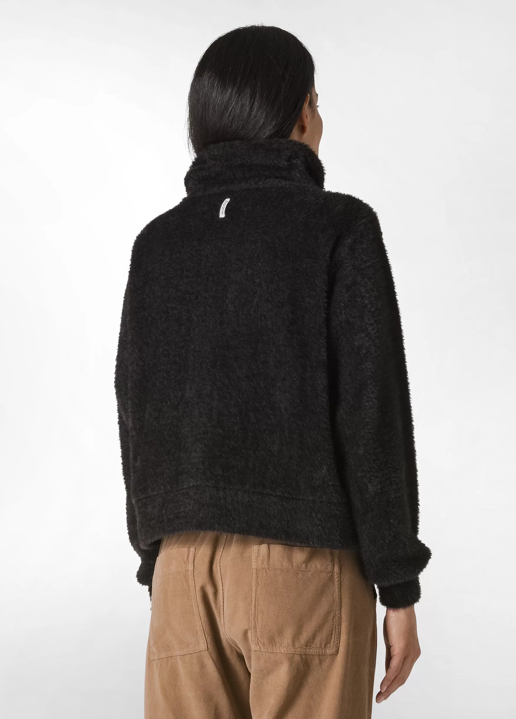 Shop DEHA Fluffy Sweatshirt Black