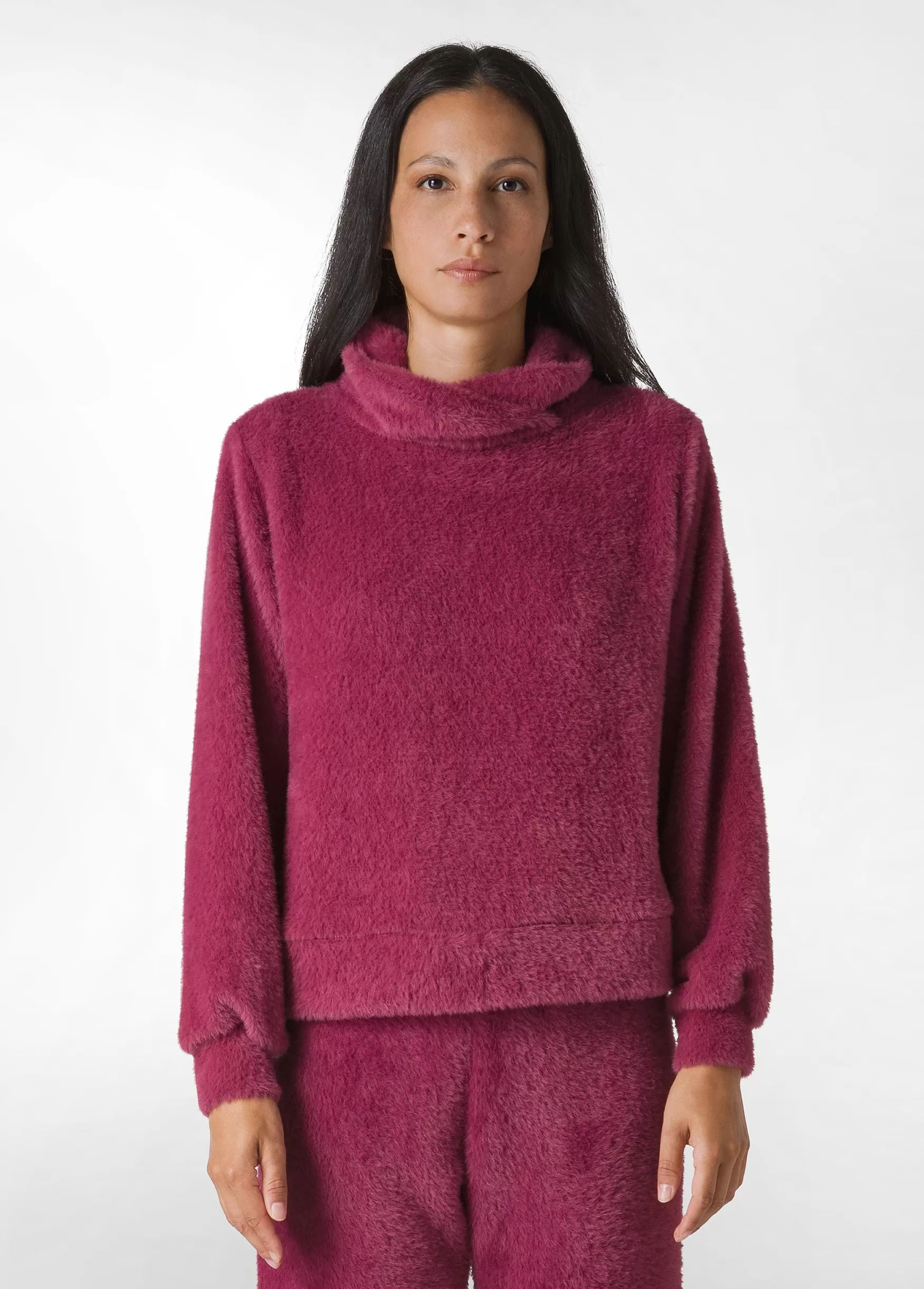Cheap DEHA Fluffy Sweatshirt Purple Vinaccia