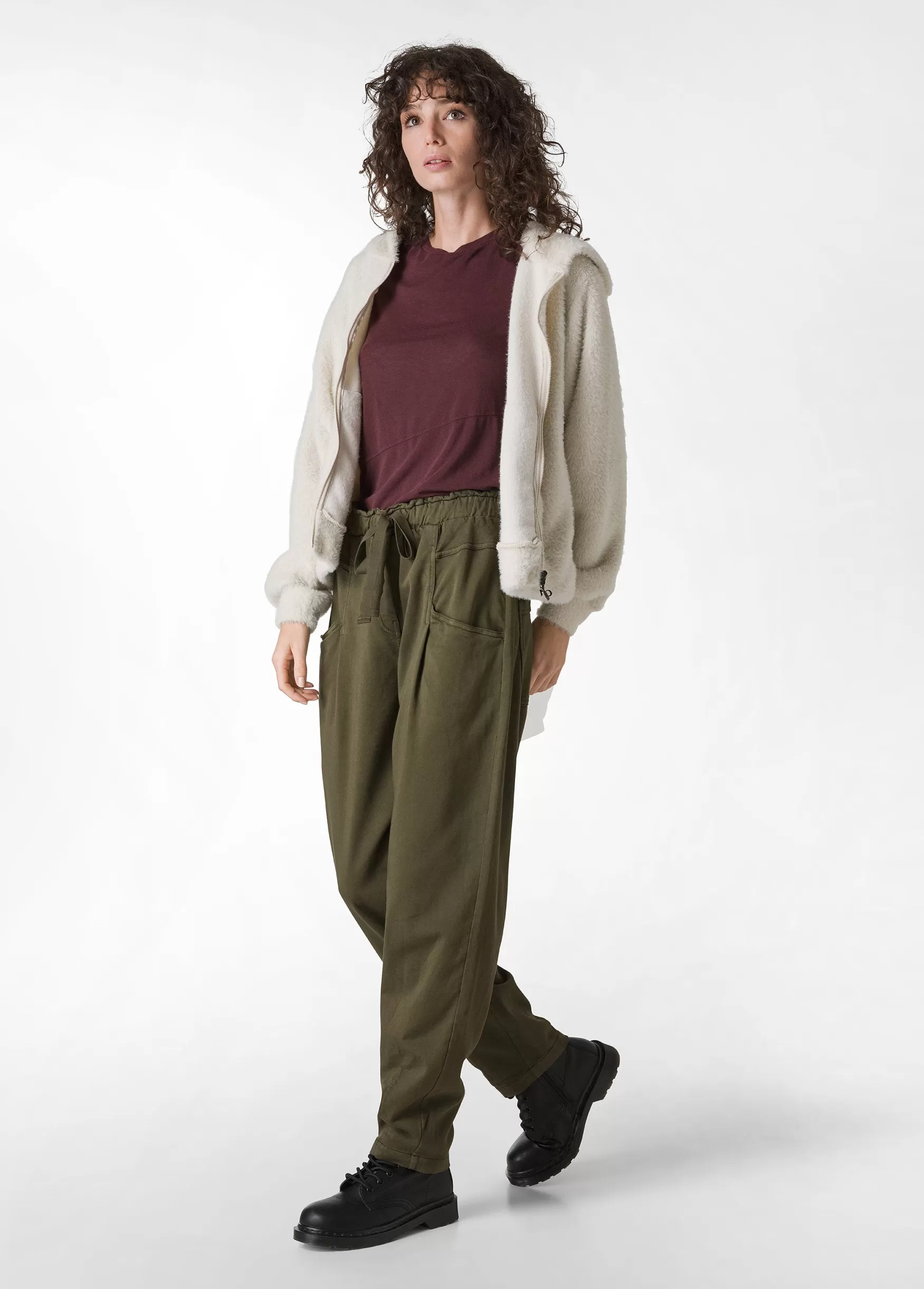 Flash Sale DEHA Gabardine Balloon Pants Green Olive Green