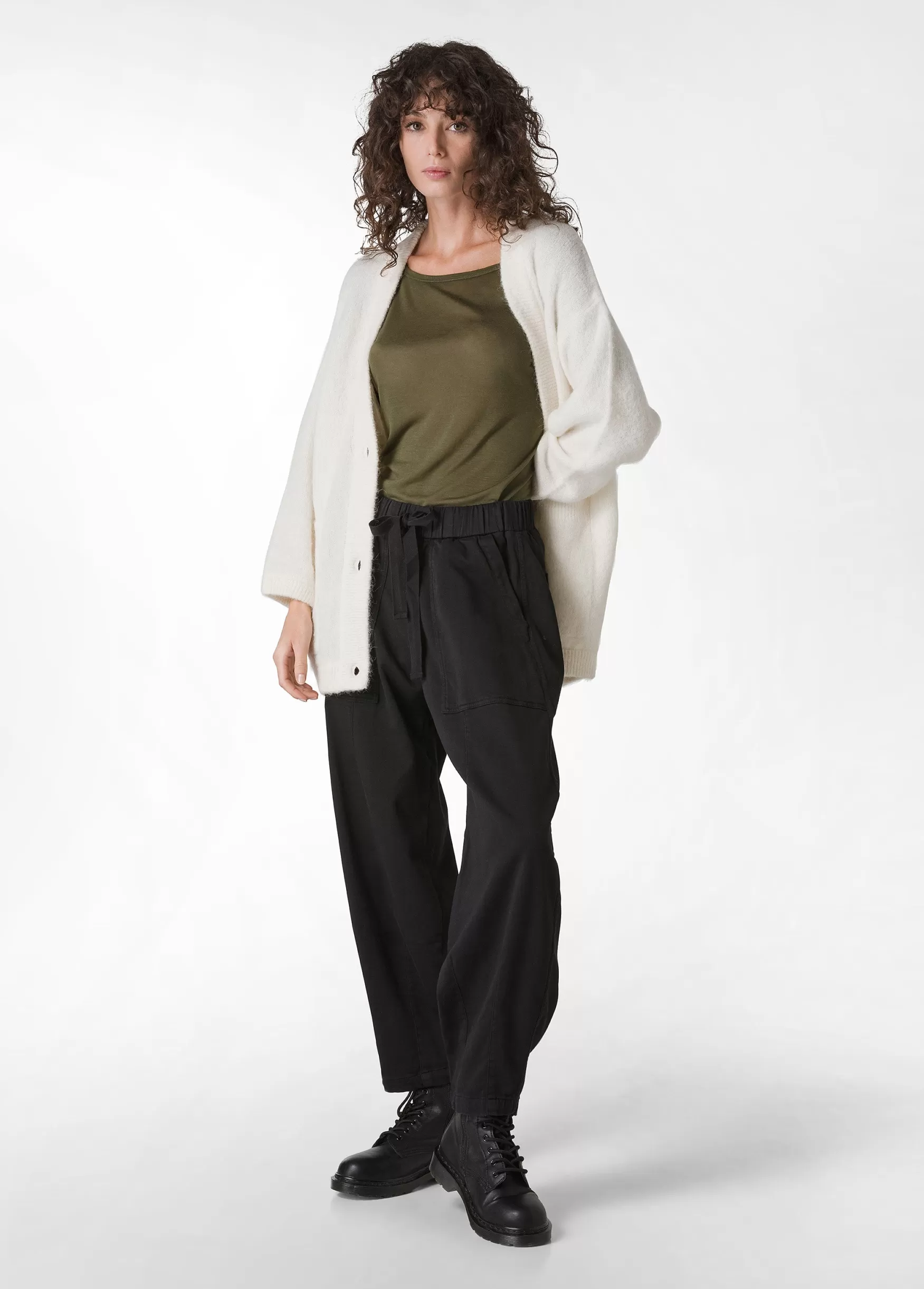 Online DEHA Gabardine Relaxed Pants Black