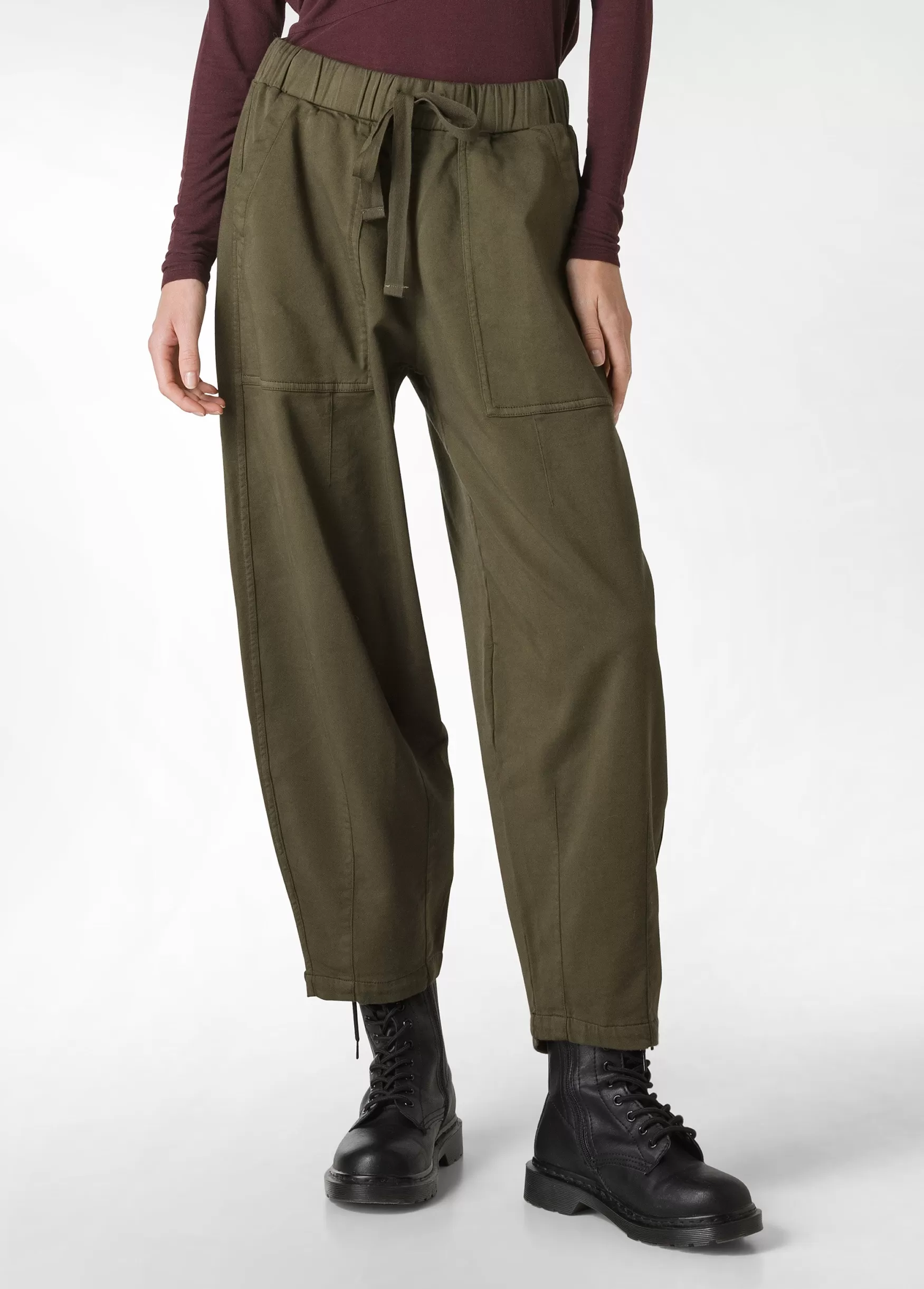 Clearance DEHA Gabardine Relaxed Pants Green Olive Green
