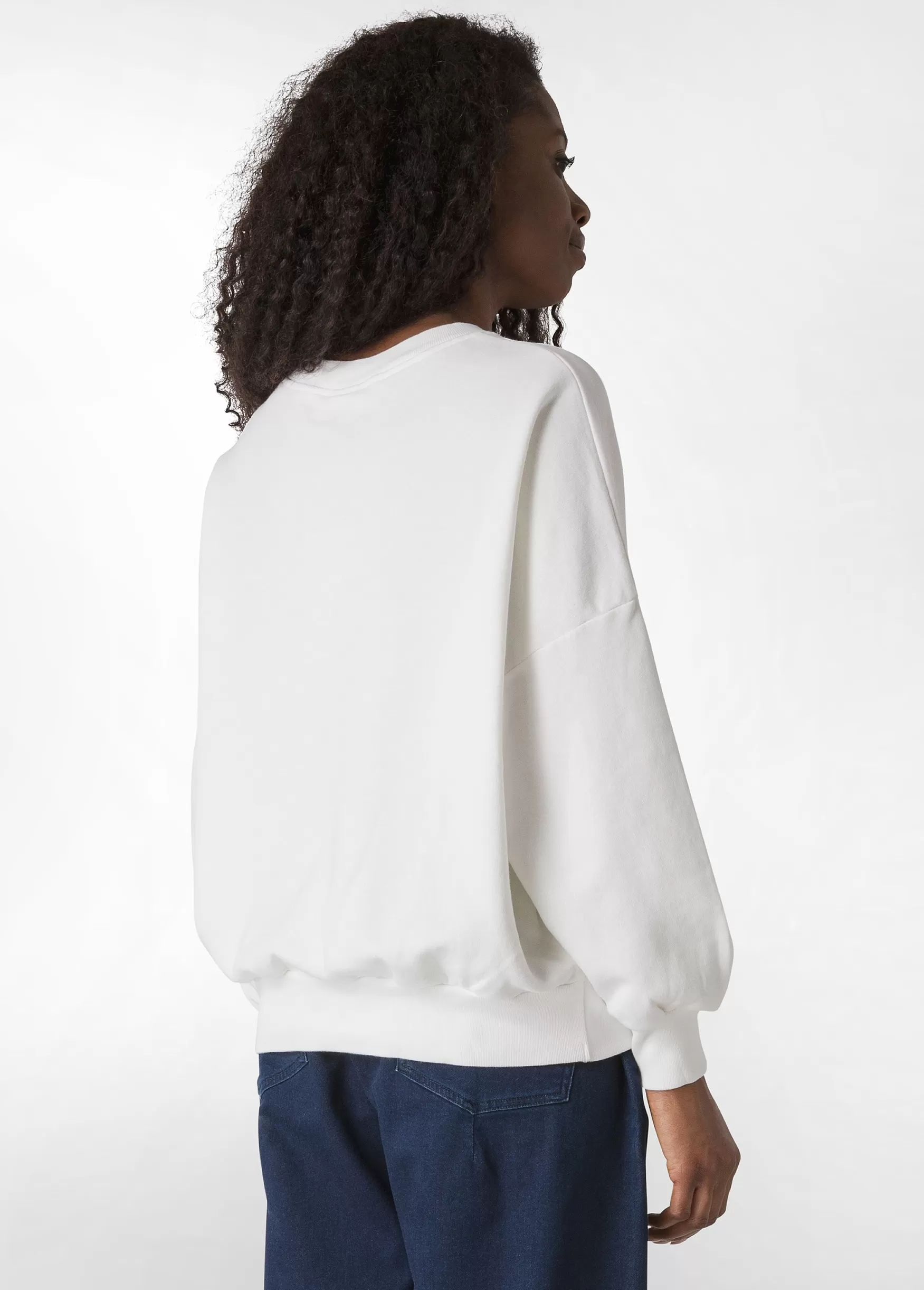 Shop DEHA Graphic Sweatshirt White Milk White