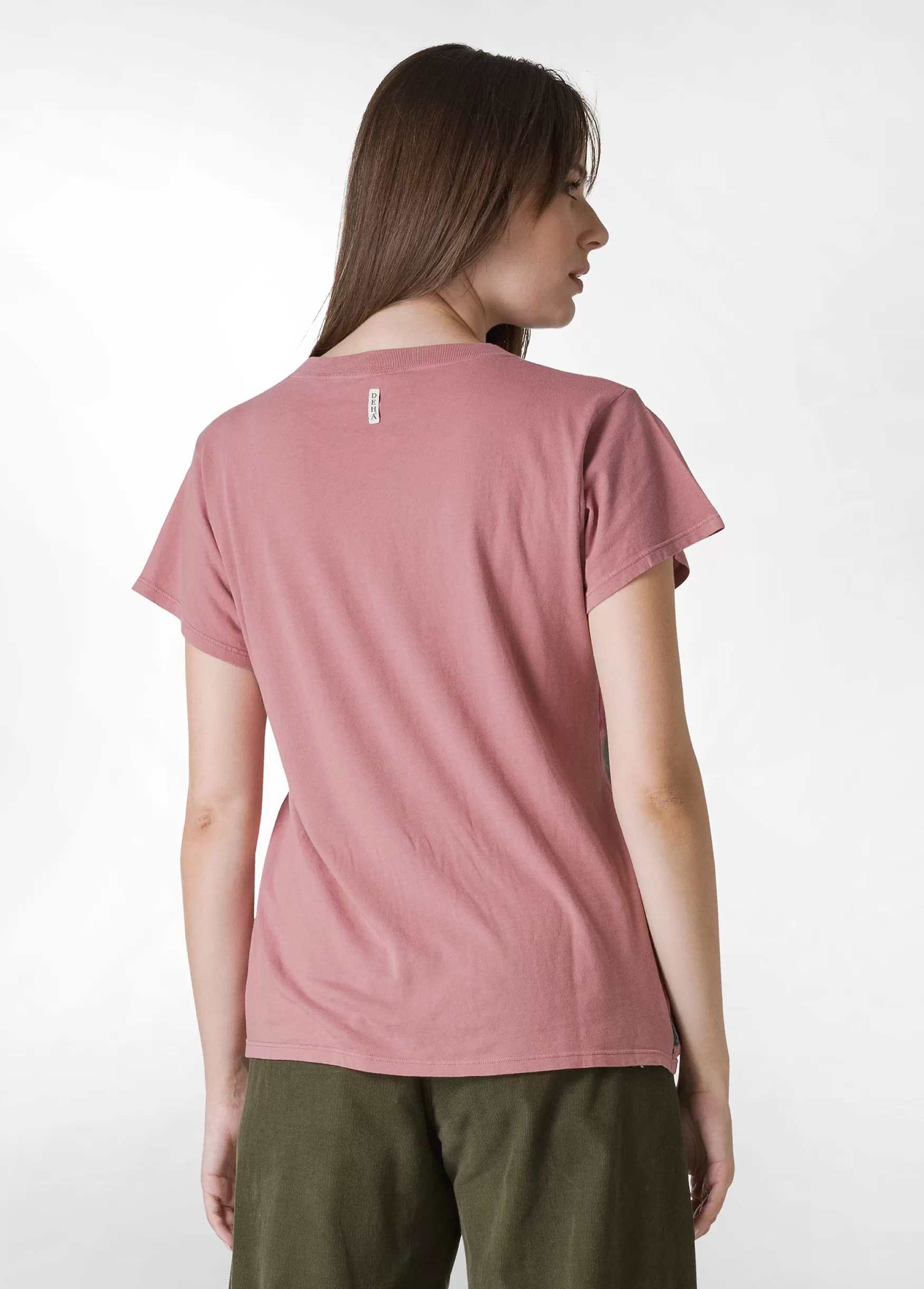 Shop DEHA Graphic T-Shirt Pink Deco' Rose