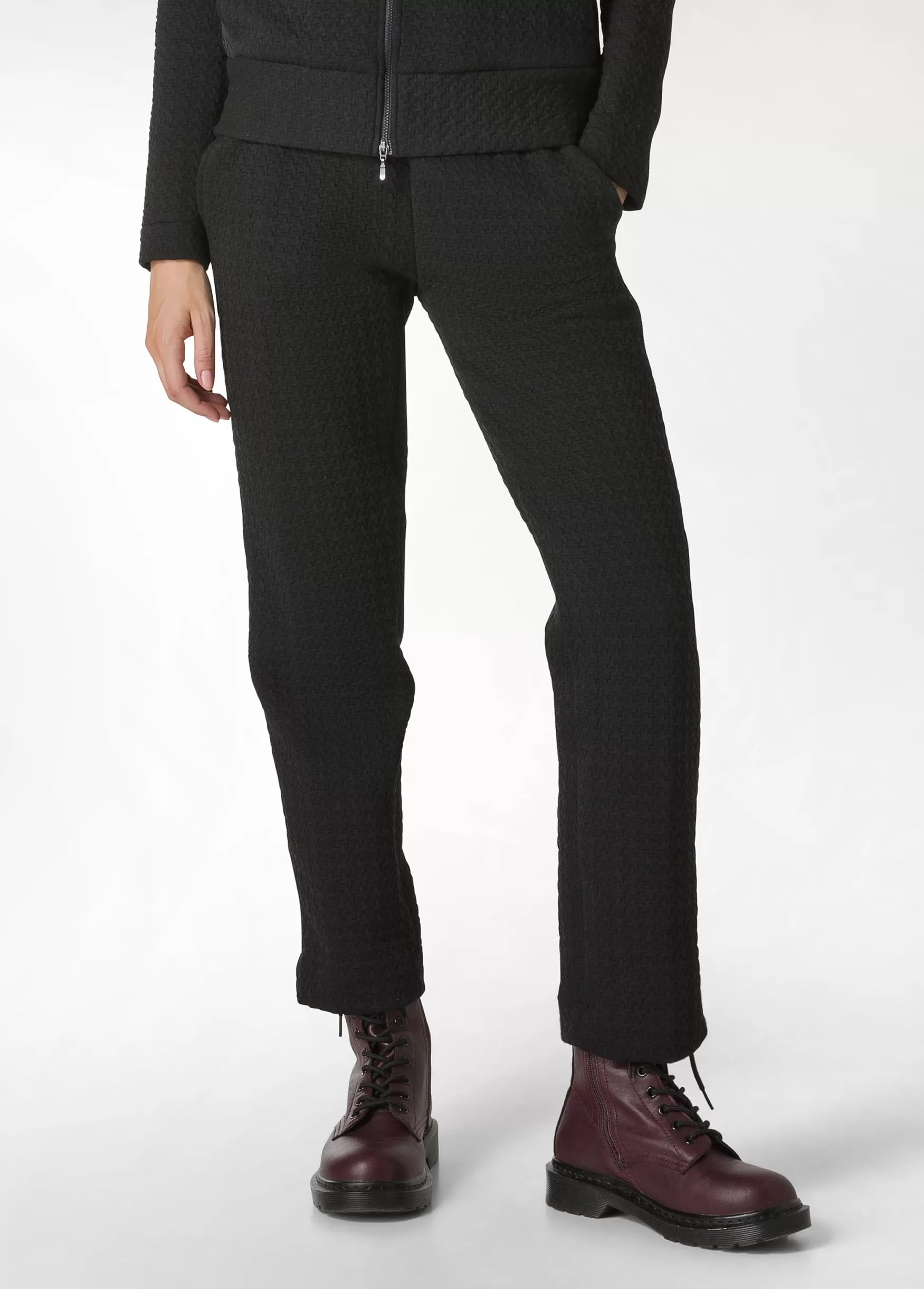 Best Sale DEHA Houndstooth Straight Pants Black