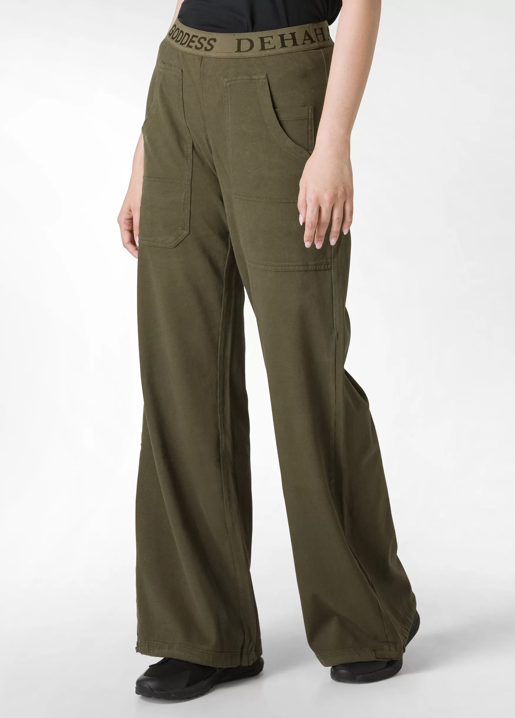 Hot DEHA Jersey Magnum Pants Green Olive Green