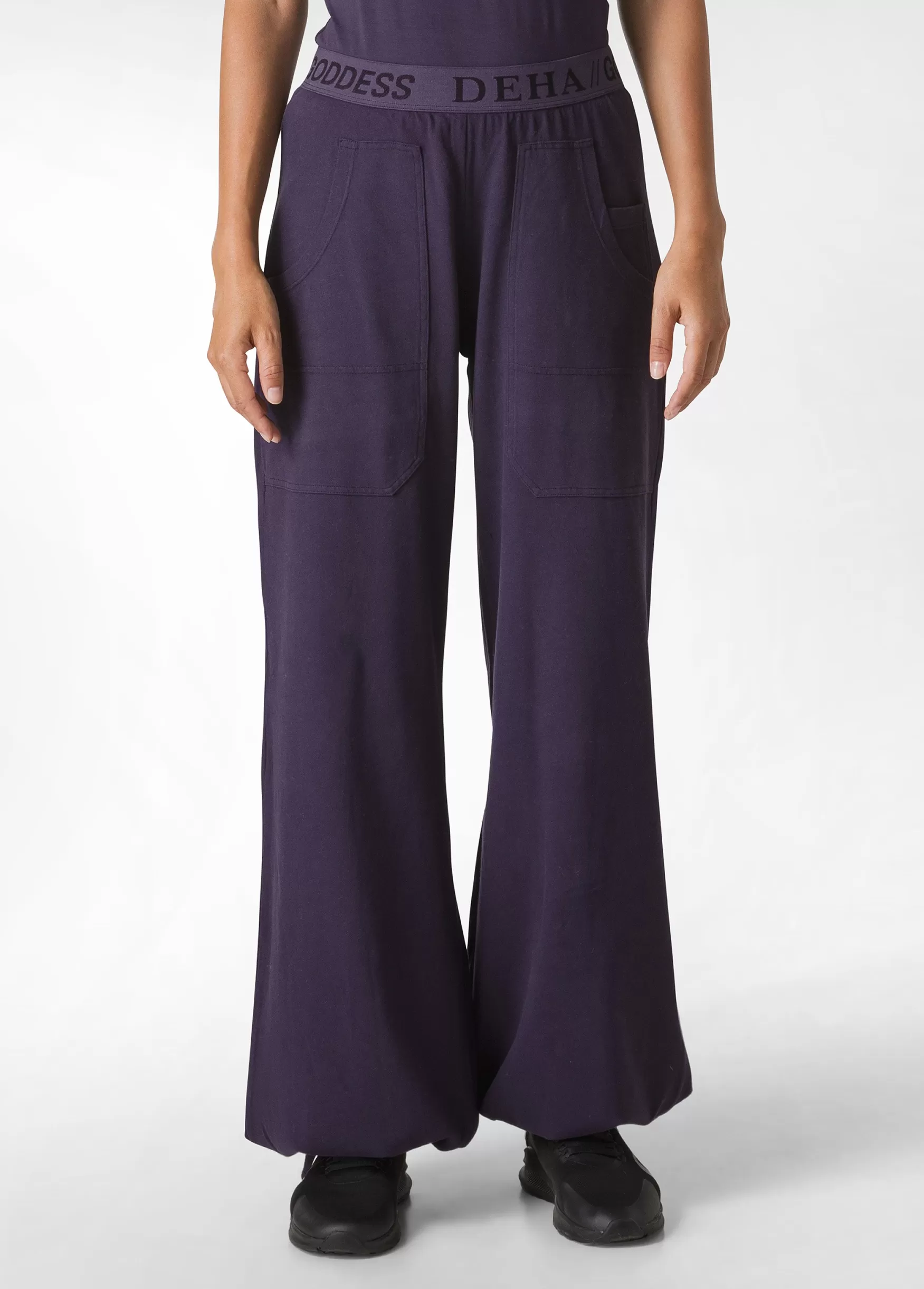 Hot DEHA Jersey Magnum Pants Purple Aubergine Violet