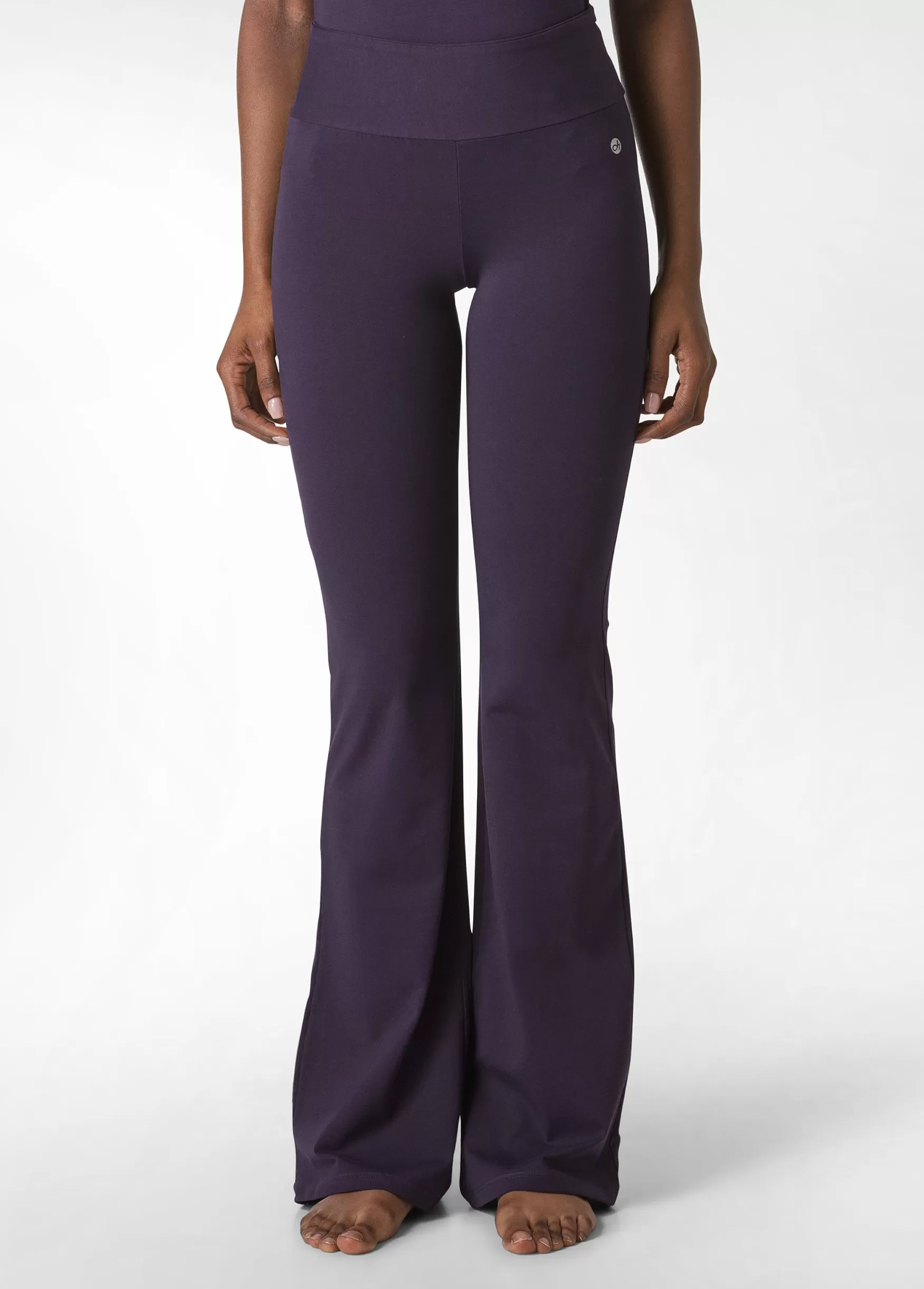Hot DEHA Jersey Stretch Jazz Pants Purple Aubergine Violet