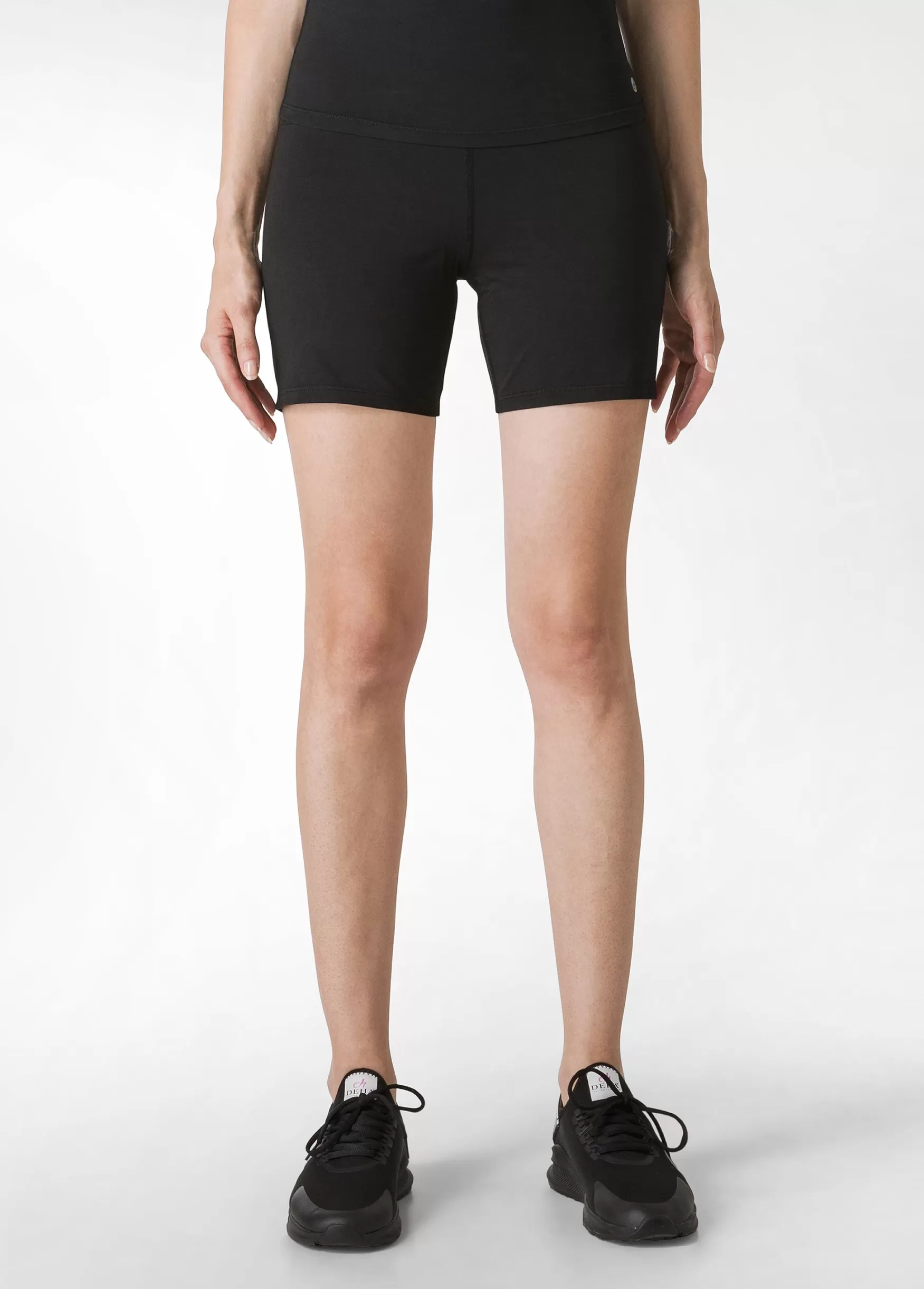 Shop DEHA Jersey Stretch Shorts Black