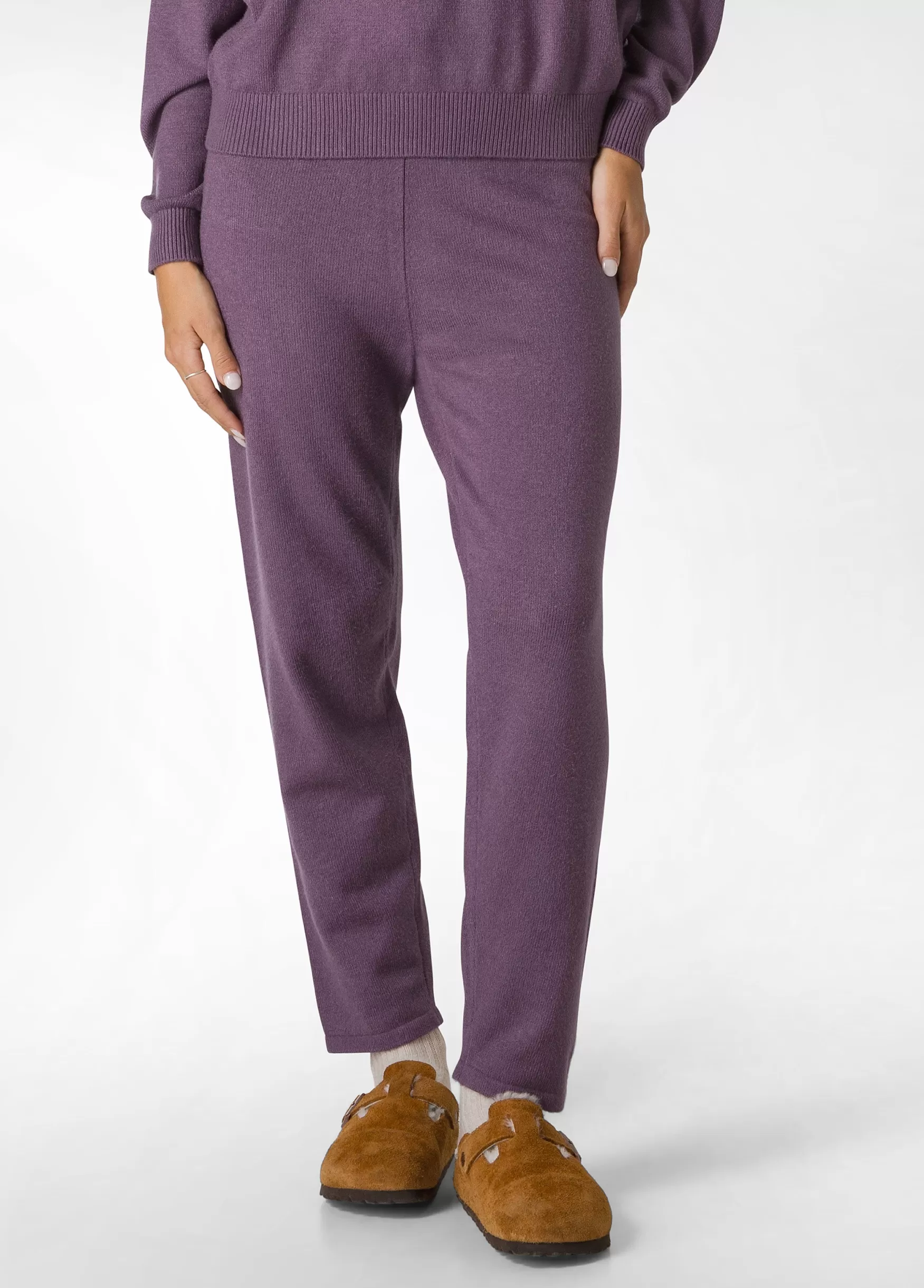 Flash Sale DEHA Knitted Carrot Pants Purple Purple Violet