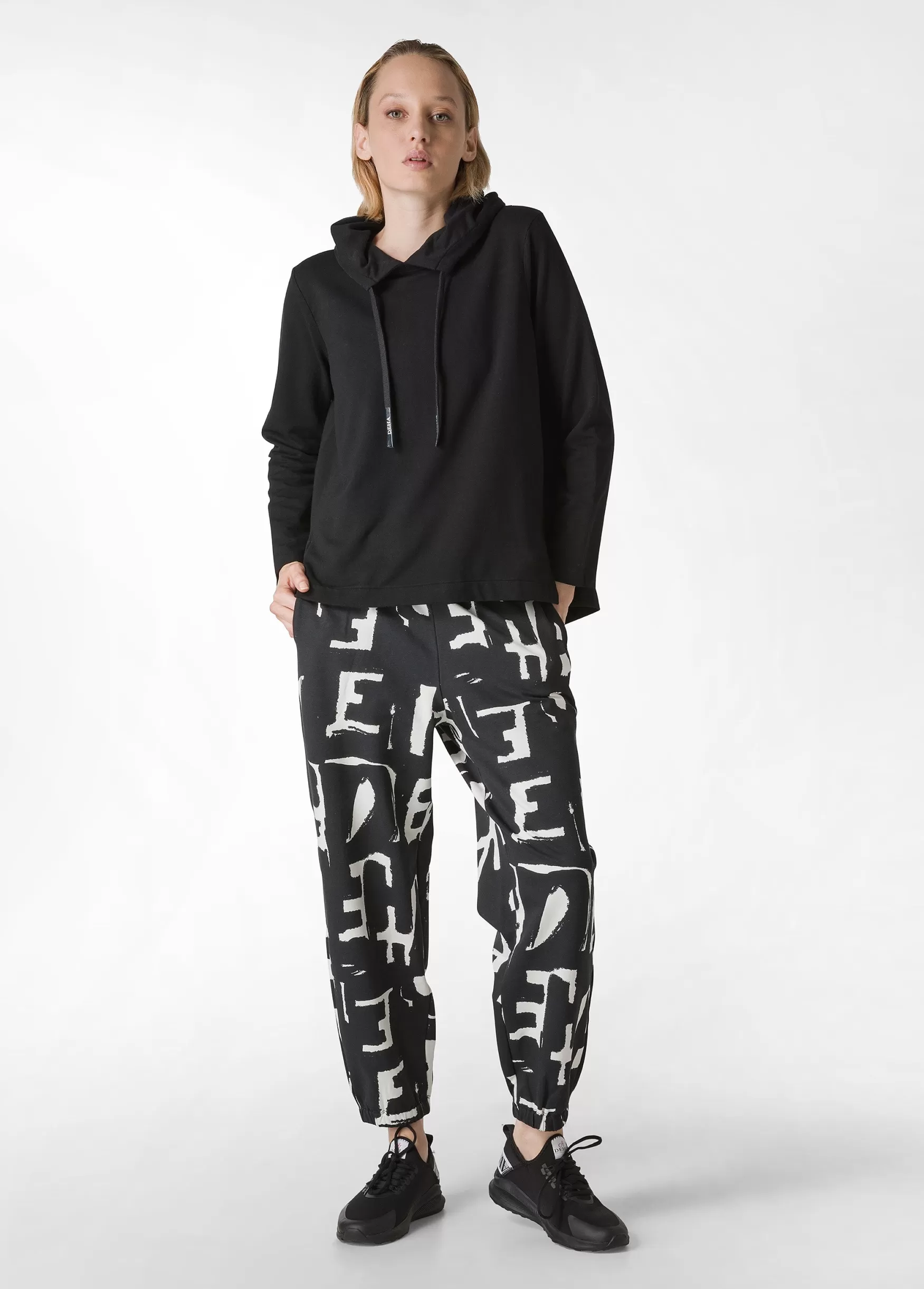 Hot DEHA Lettering Balloon Pants White Milk White