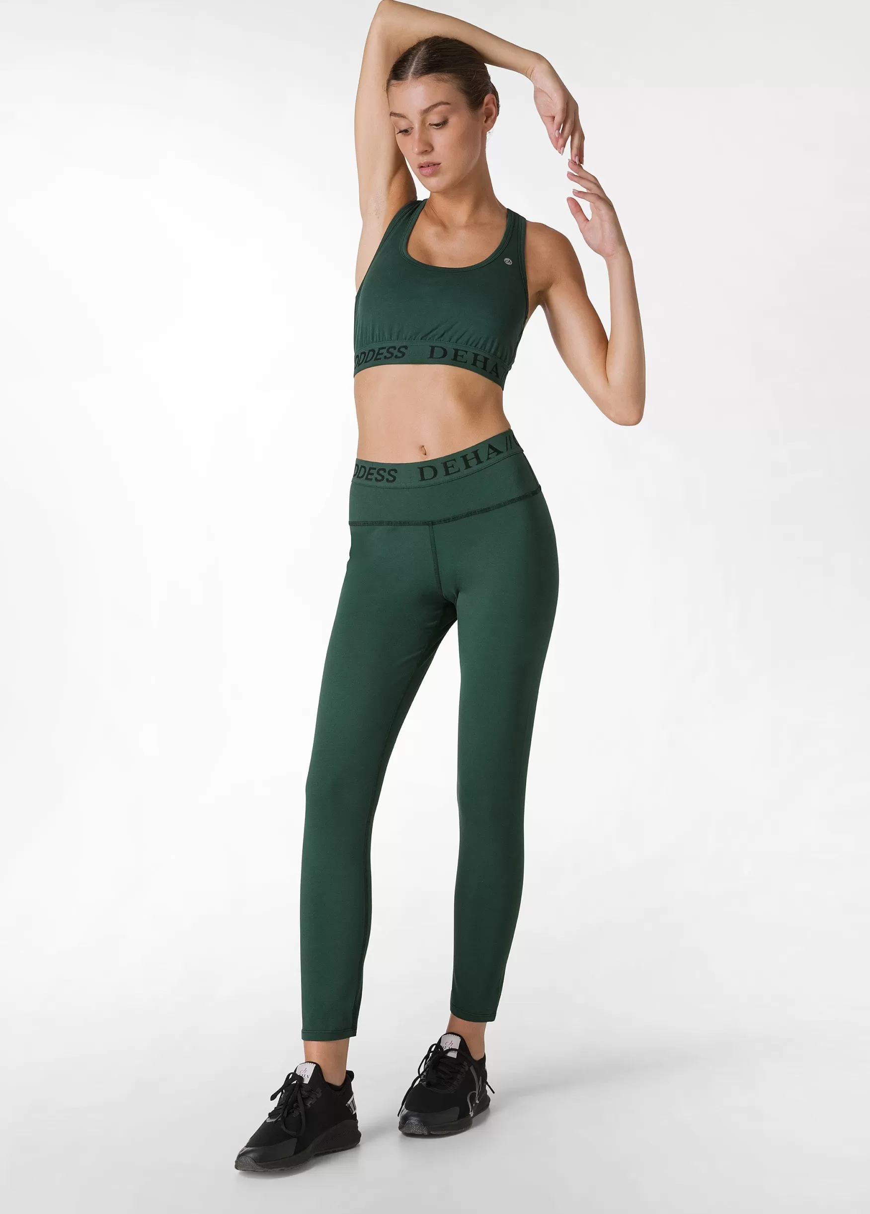 Flash Sale DEHA Logo Leggings Green Forest Green