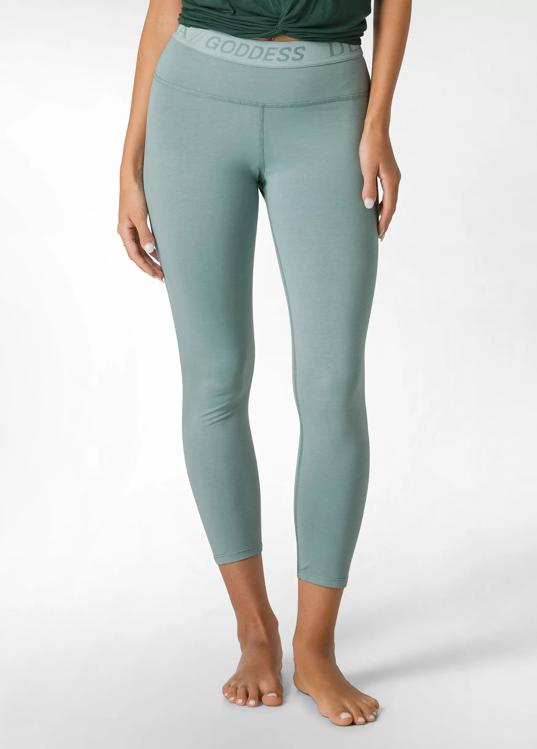 Fashion DEHA Logo Leggings Green Sage Green