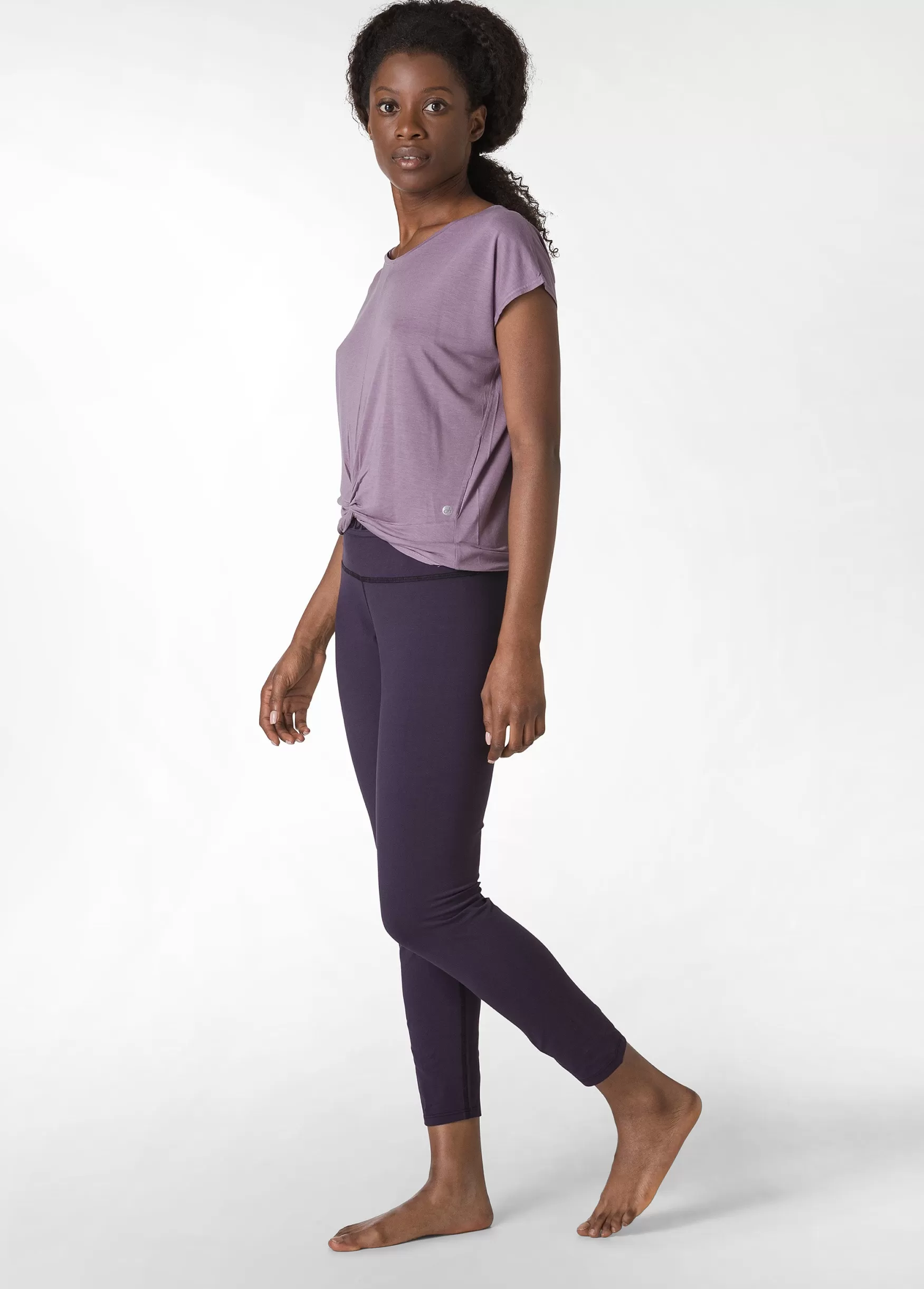 New DEHA Logo Leggings Purple Aubergine Violet