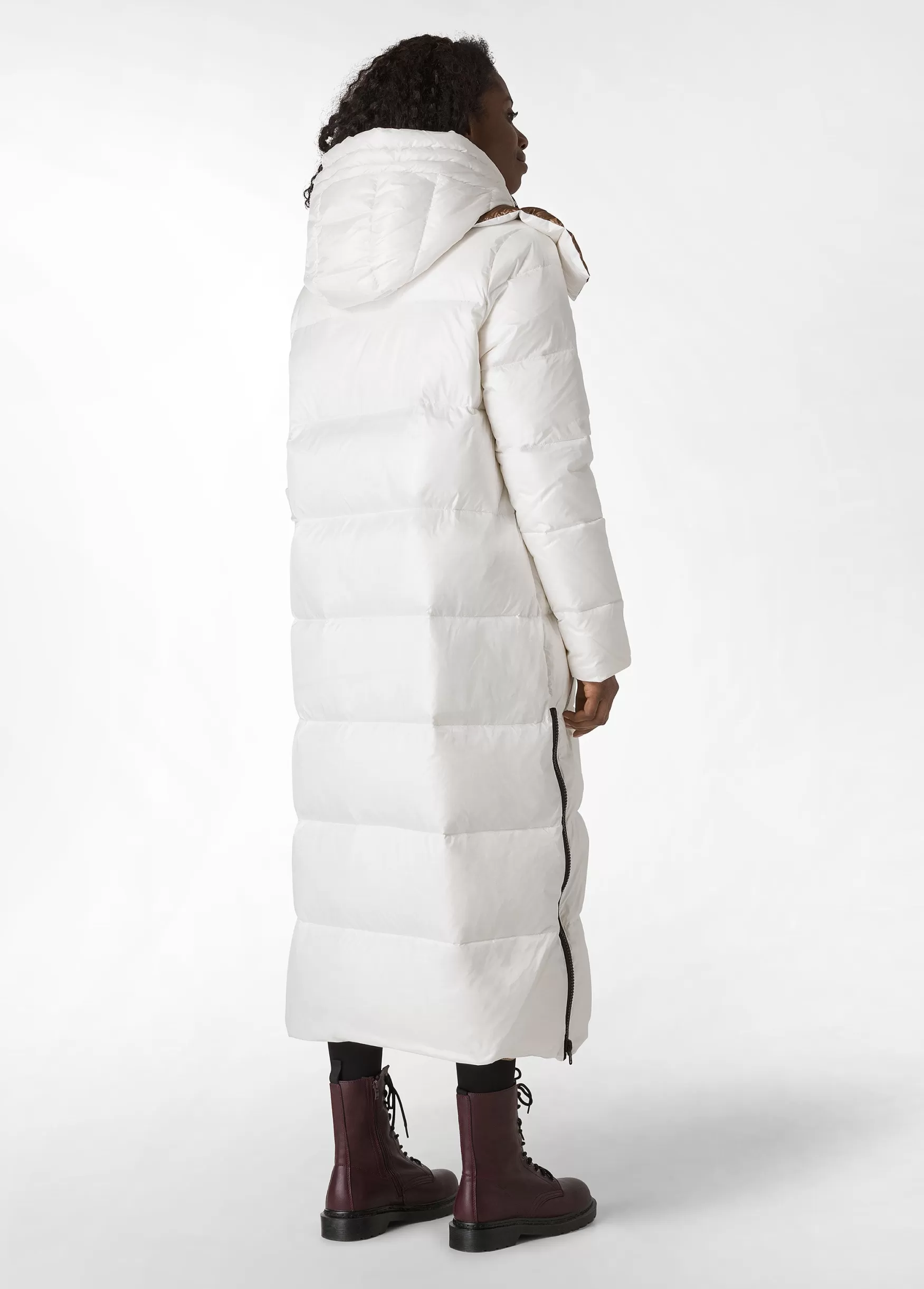 Hot DEHA Long Down Jacket White Milk White