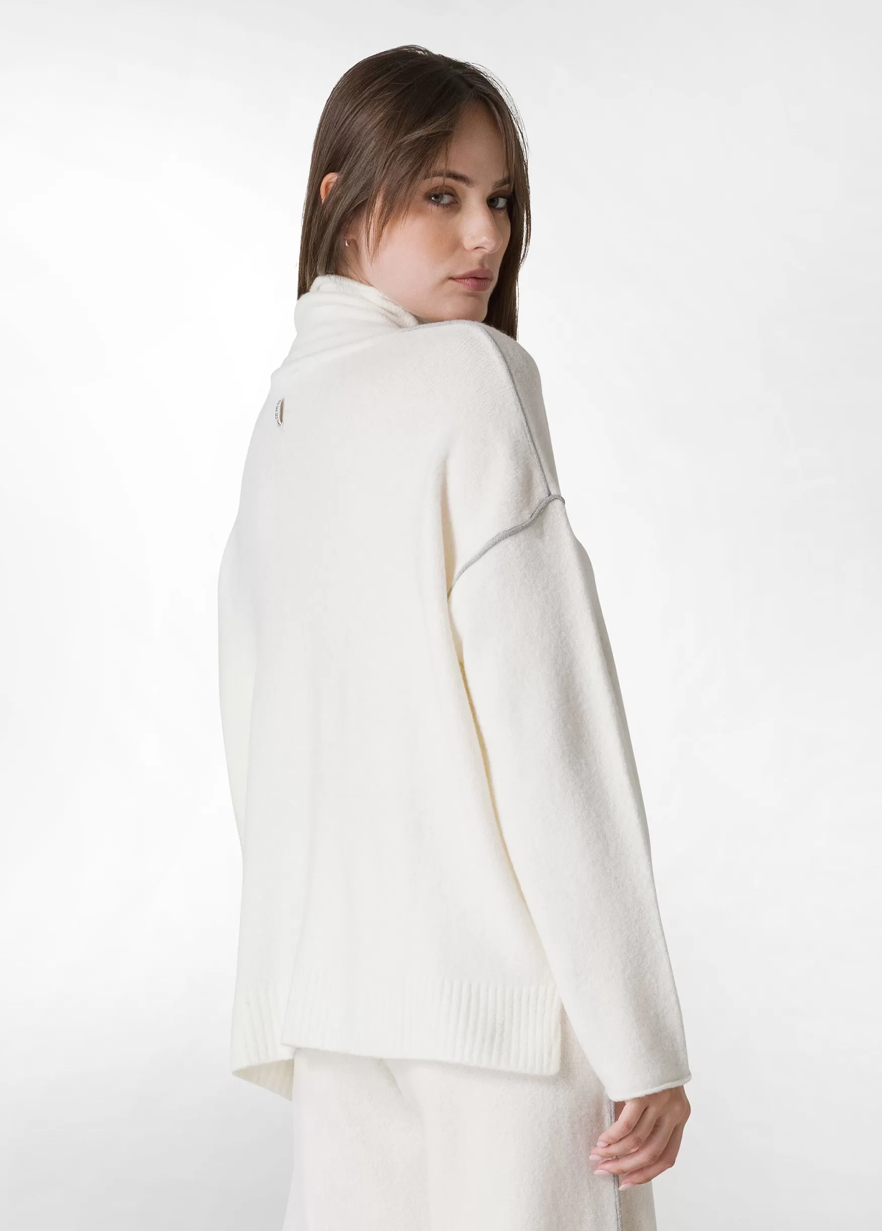 Fashion DEHA Lounge Loose Sweater White Milk White