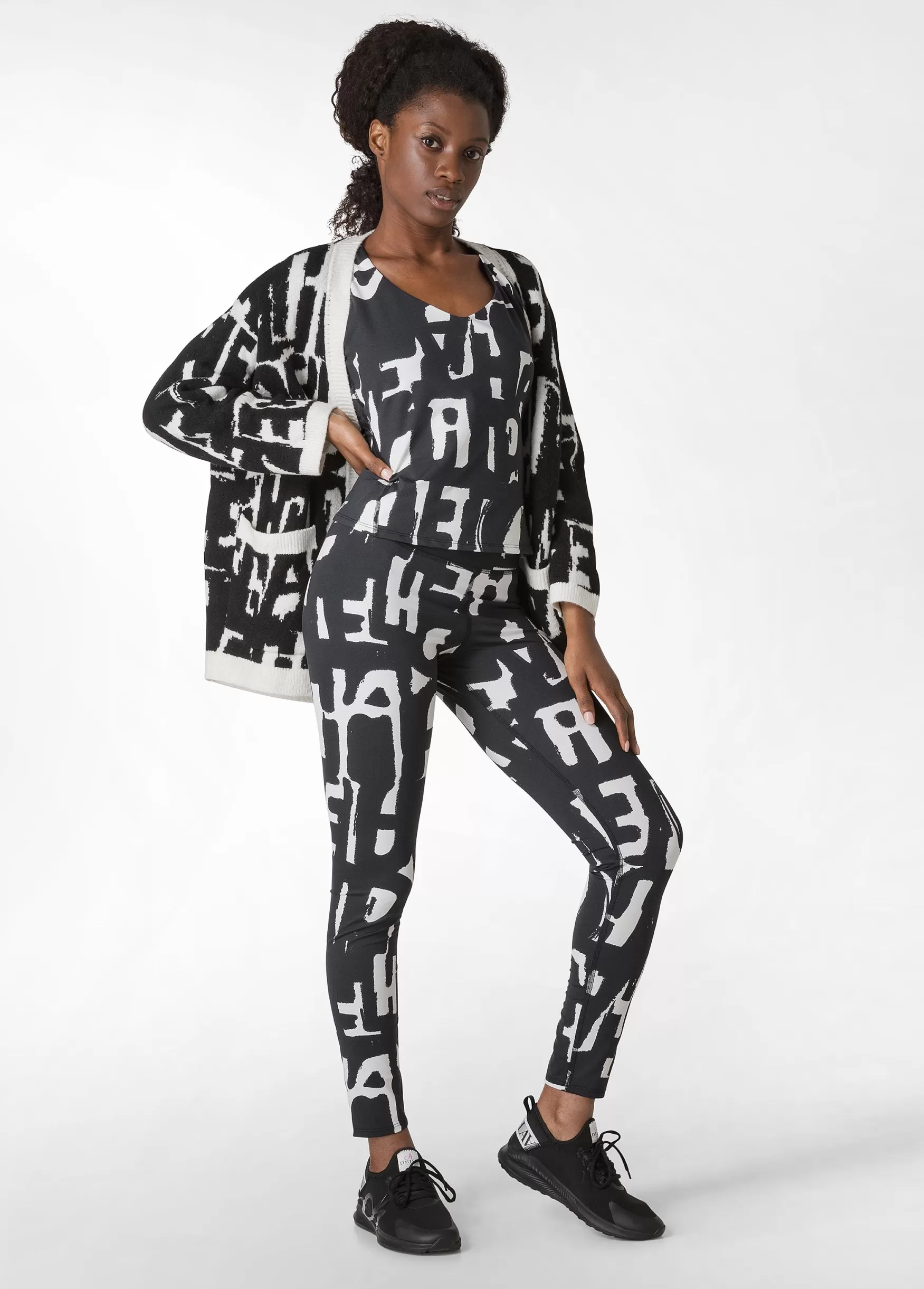Flash Sale DEHA Microfibre Allover Leggings White Milk White