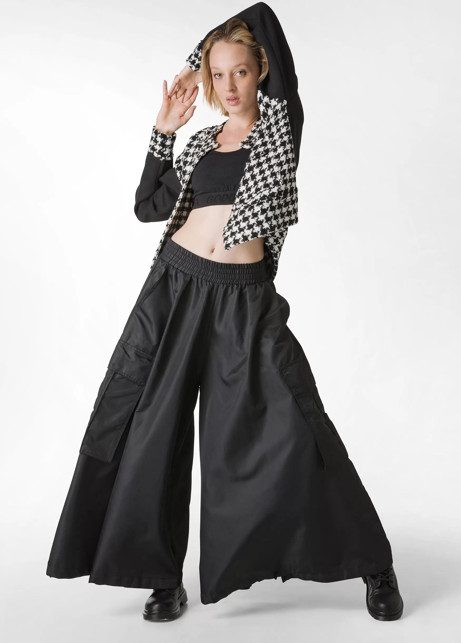 Best Sale DEHA Nylon Tech Coulotte Pants Black