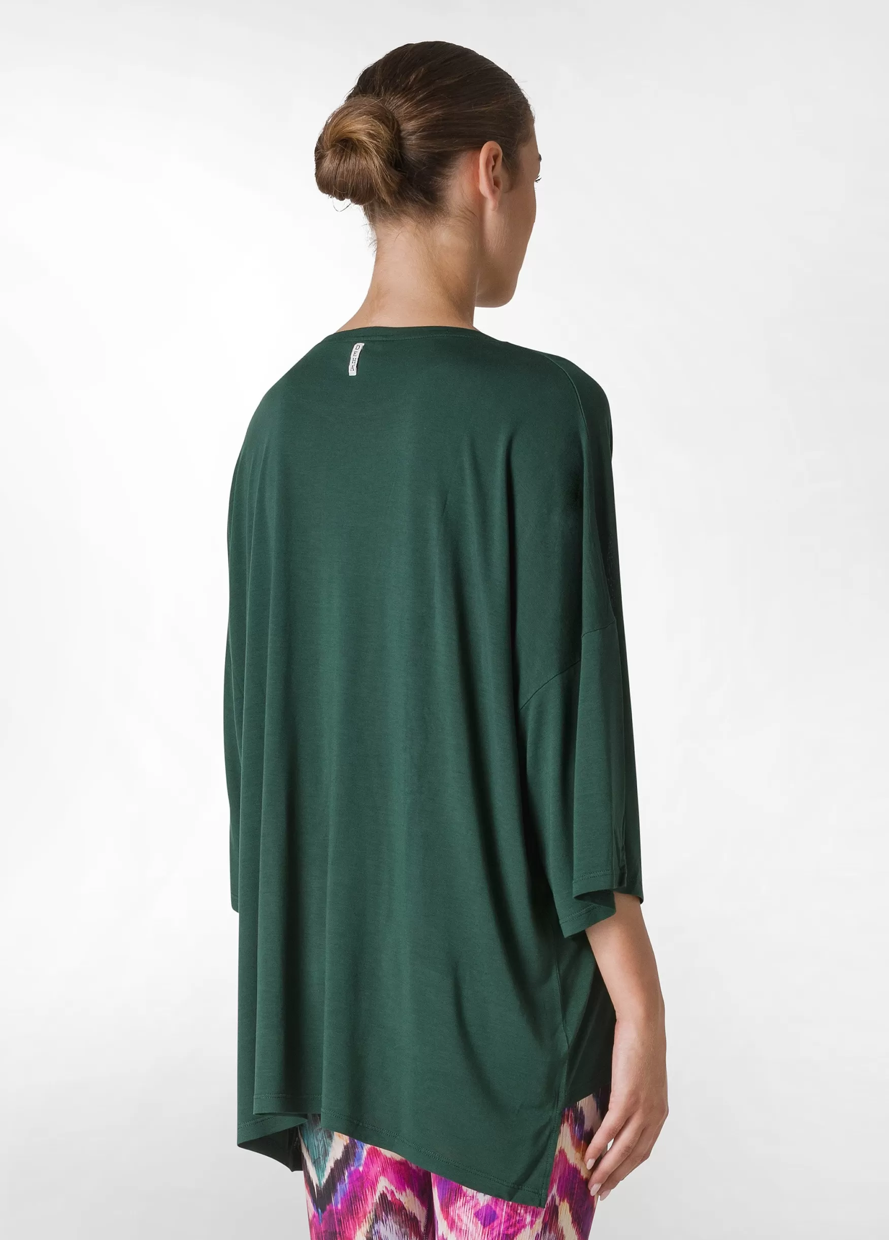 Cheap DEHA Oversize Viscose T-Shirt Green Forest Green