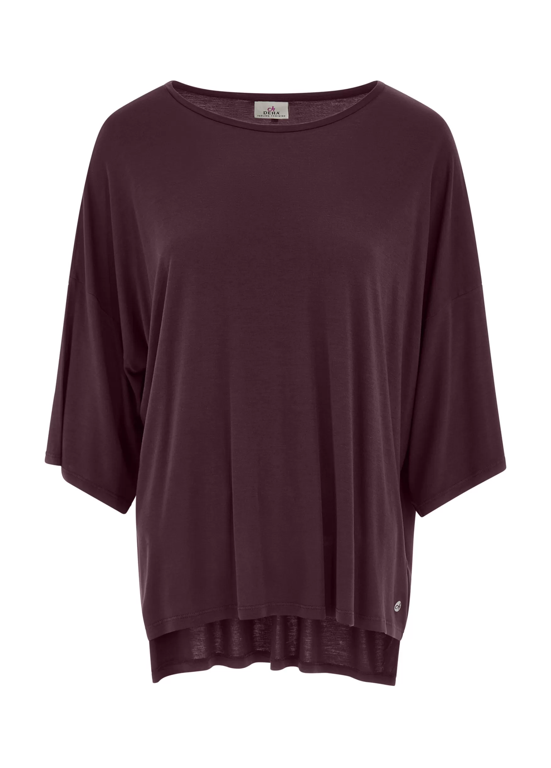 Sale DEHA Oversize Viscose T-Shirt Red Tibetan Red