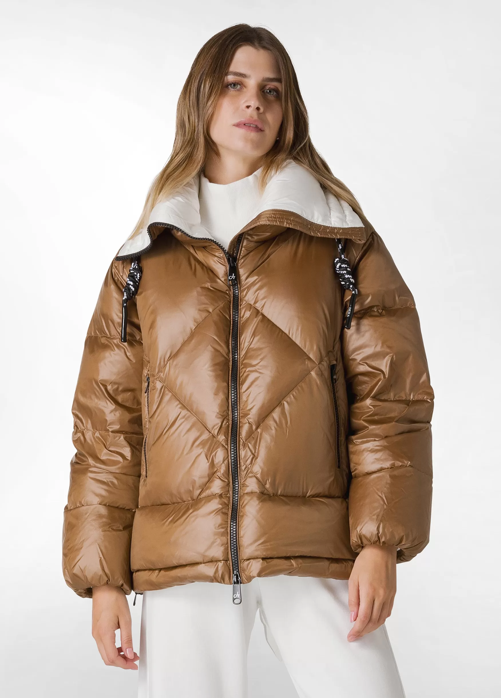 Best DEHA Puffer Down Jacket Brown Biscuit Brown