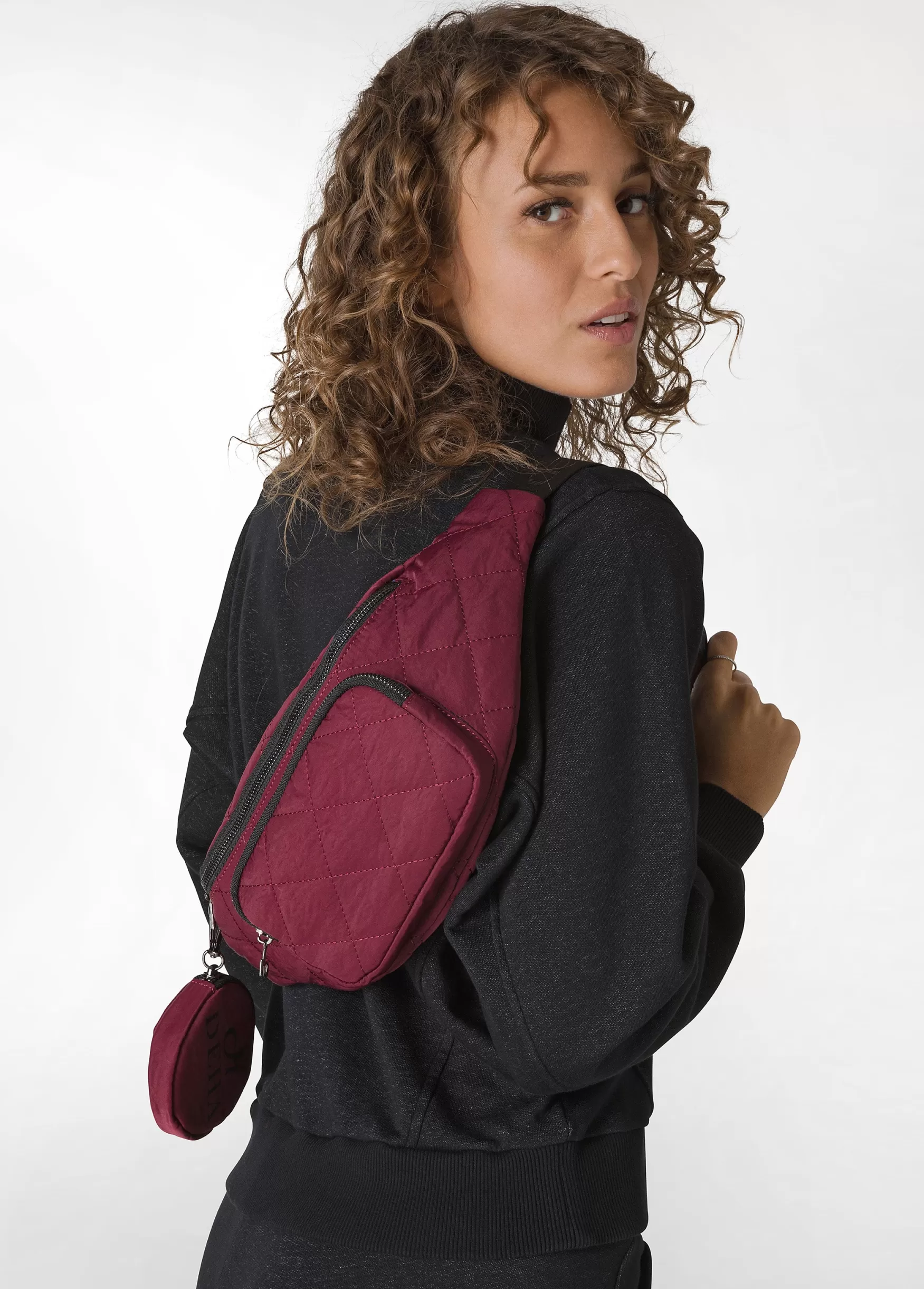 Fashion DEHA Quilted Belt Bag Red Tibetan Red