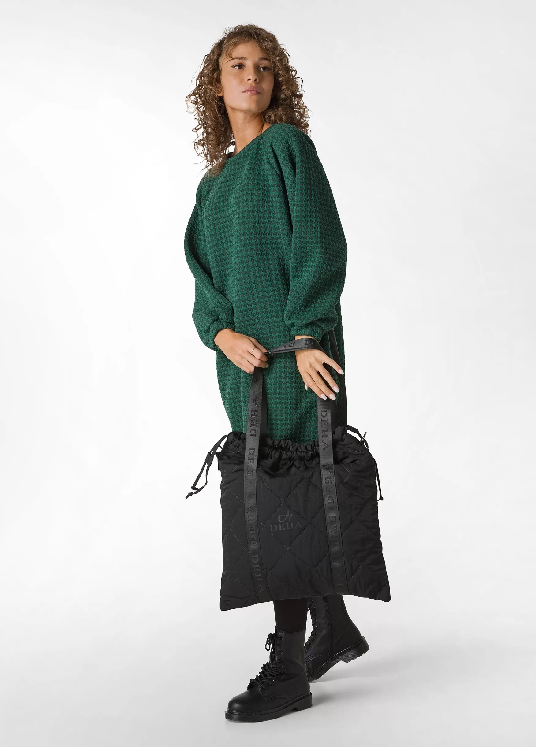 Flash Sale DEHA Quilted Shopping Bag Black