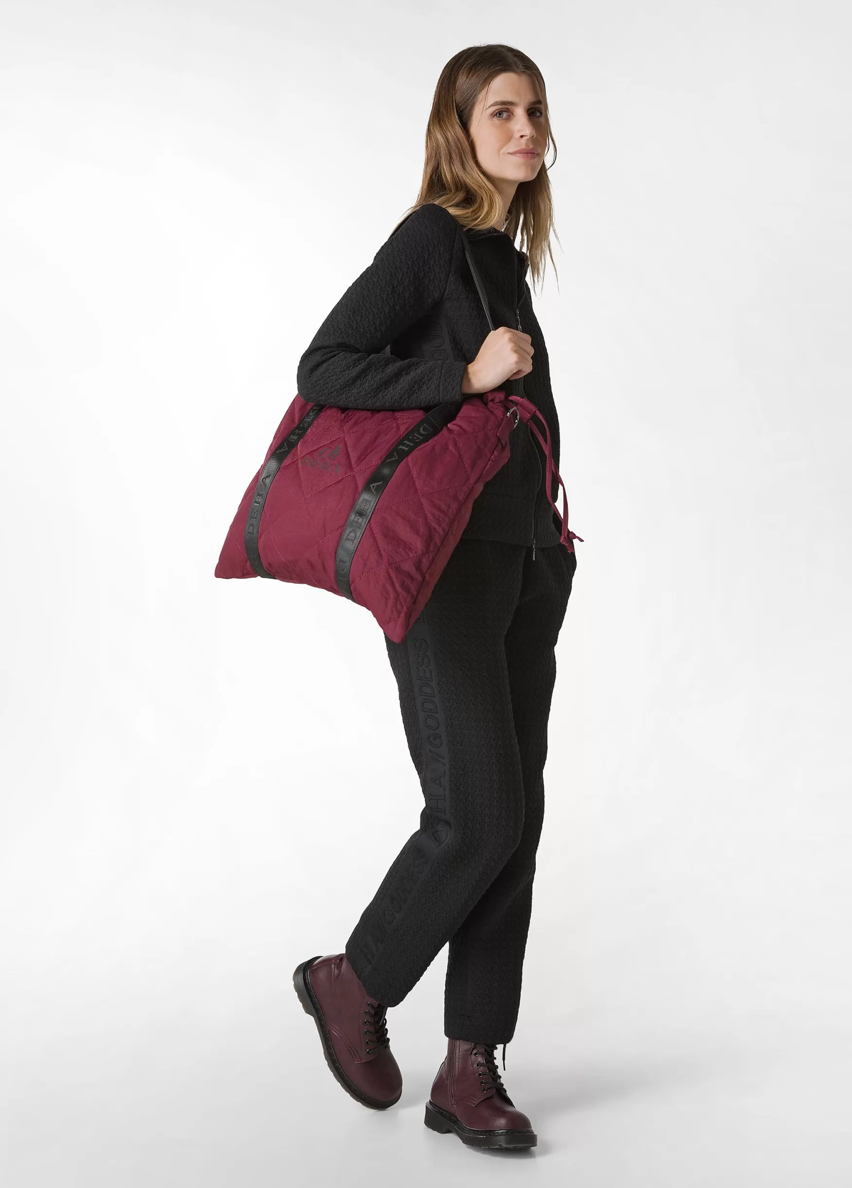 Cheap DEHA Quilted Shopping Bag Red Tibetan Red