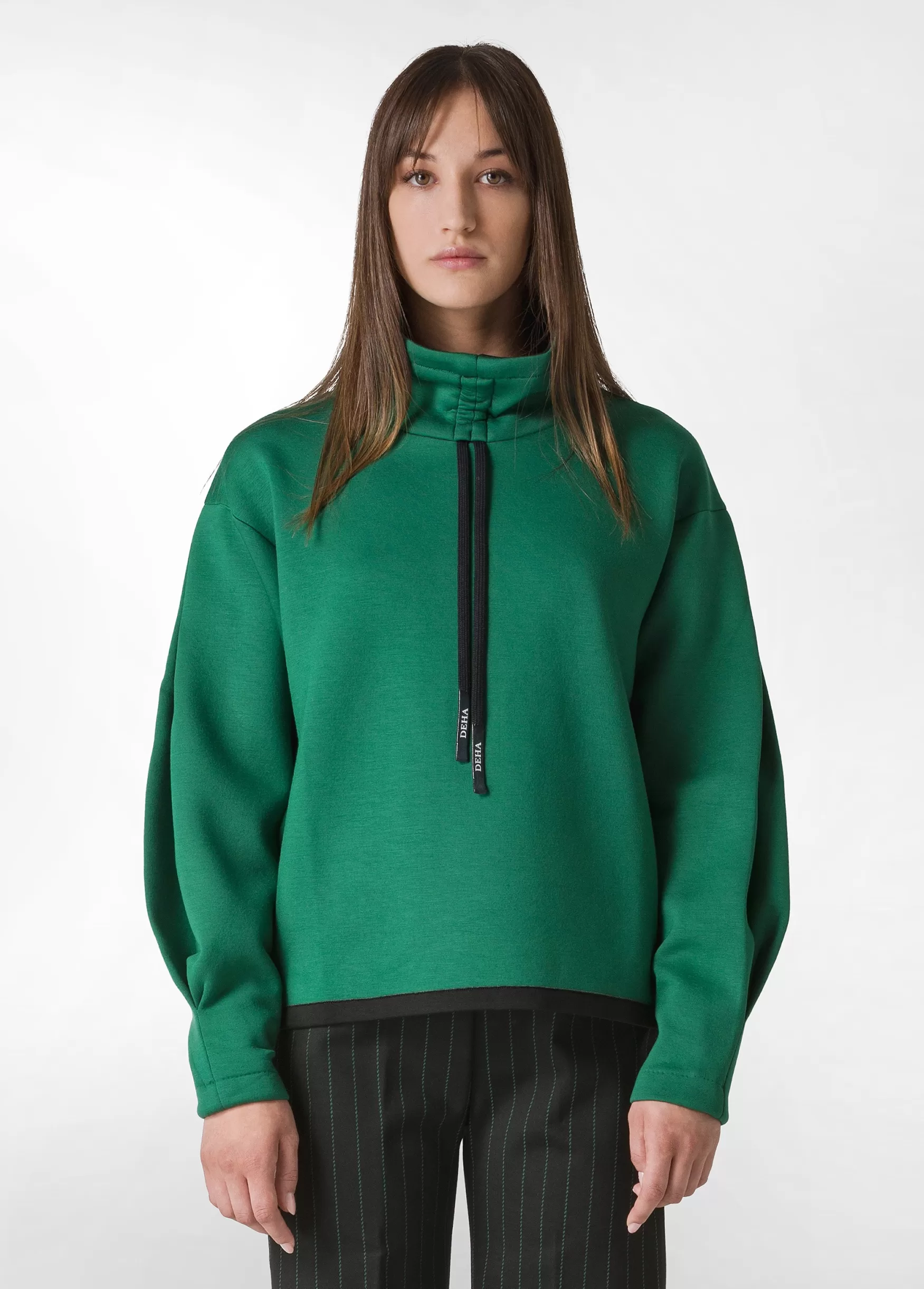 Cheap DEHA Scuba High Neck Sweatshirt Green Grass Green