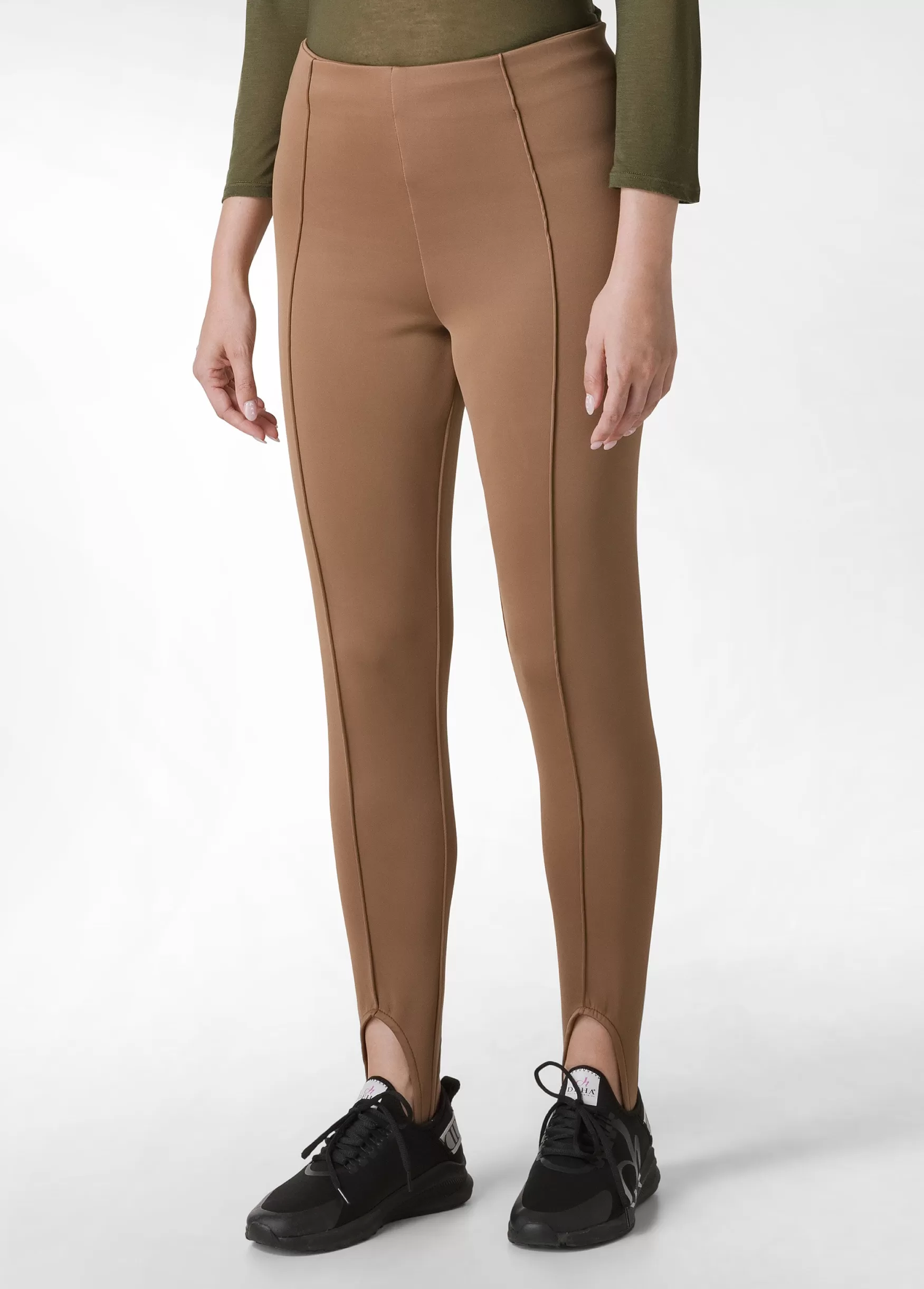 Best DEHA Scuba Stirrup Leggings Brown Biscuit Brown