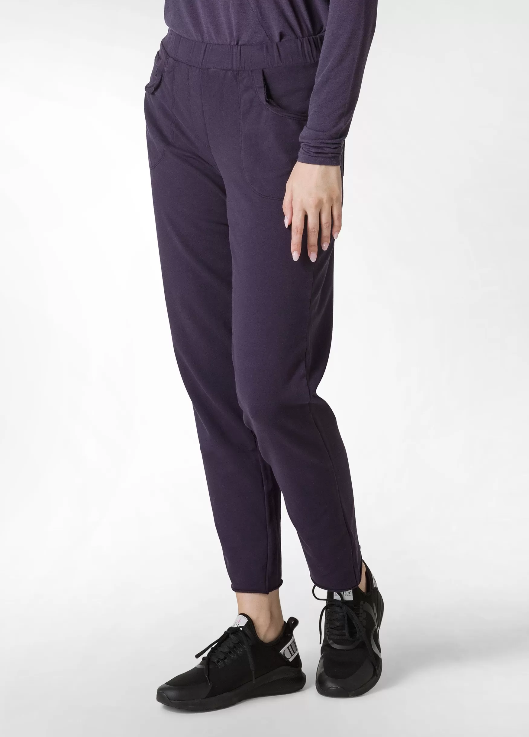 Fashion DEHA Slim Fit Pants Purple Aubergine Violet