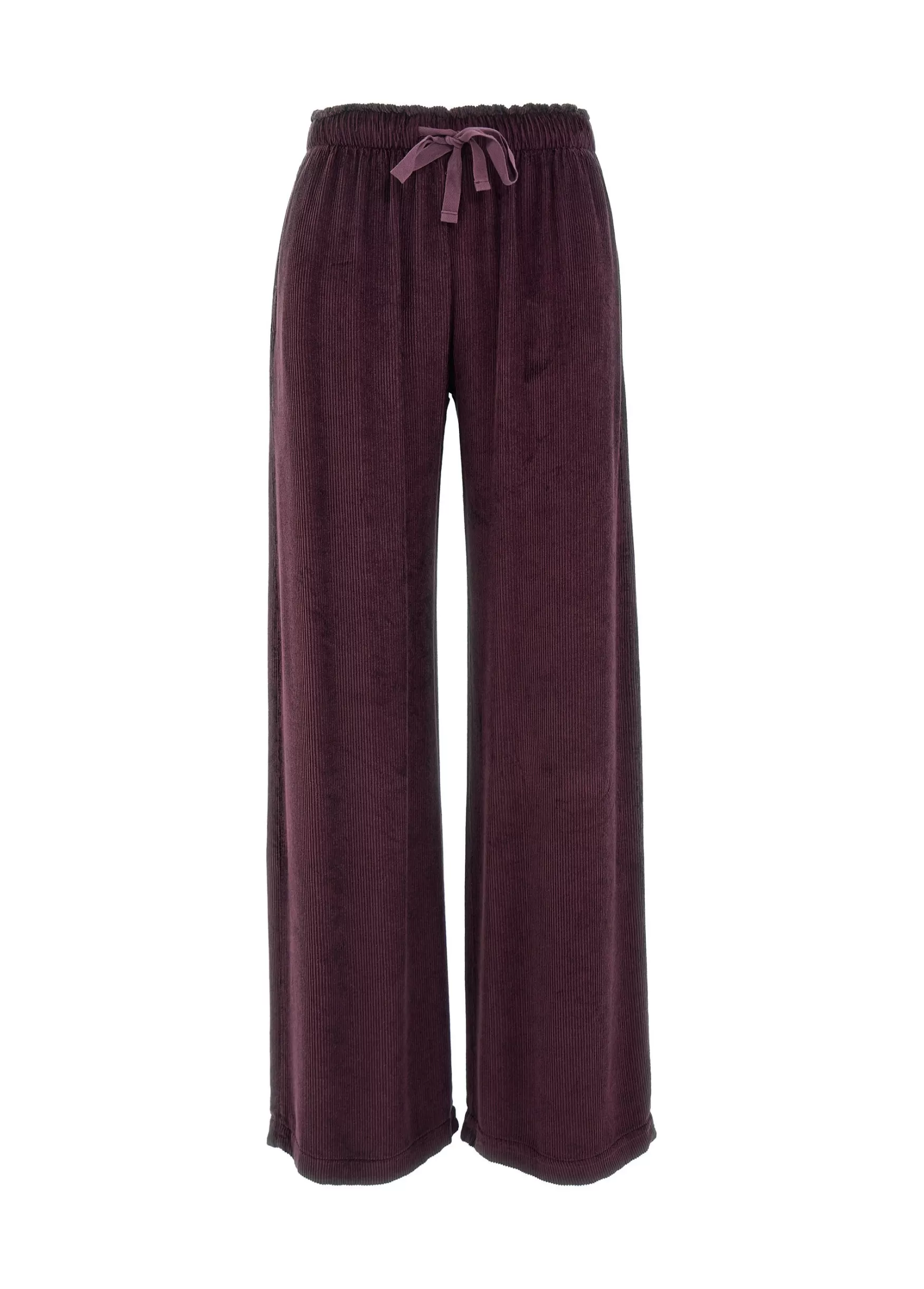 Shop DEHA Soft Velvety Corduroy Wide Leg Pants Red Tibetan Red