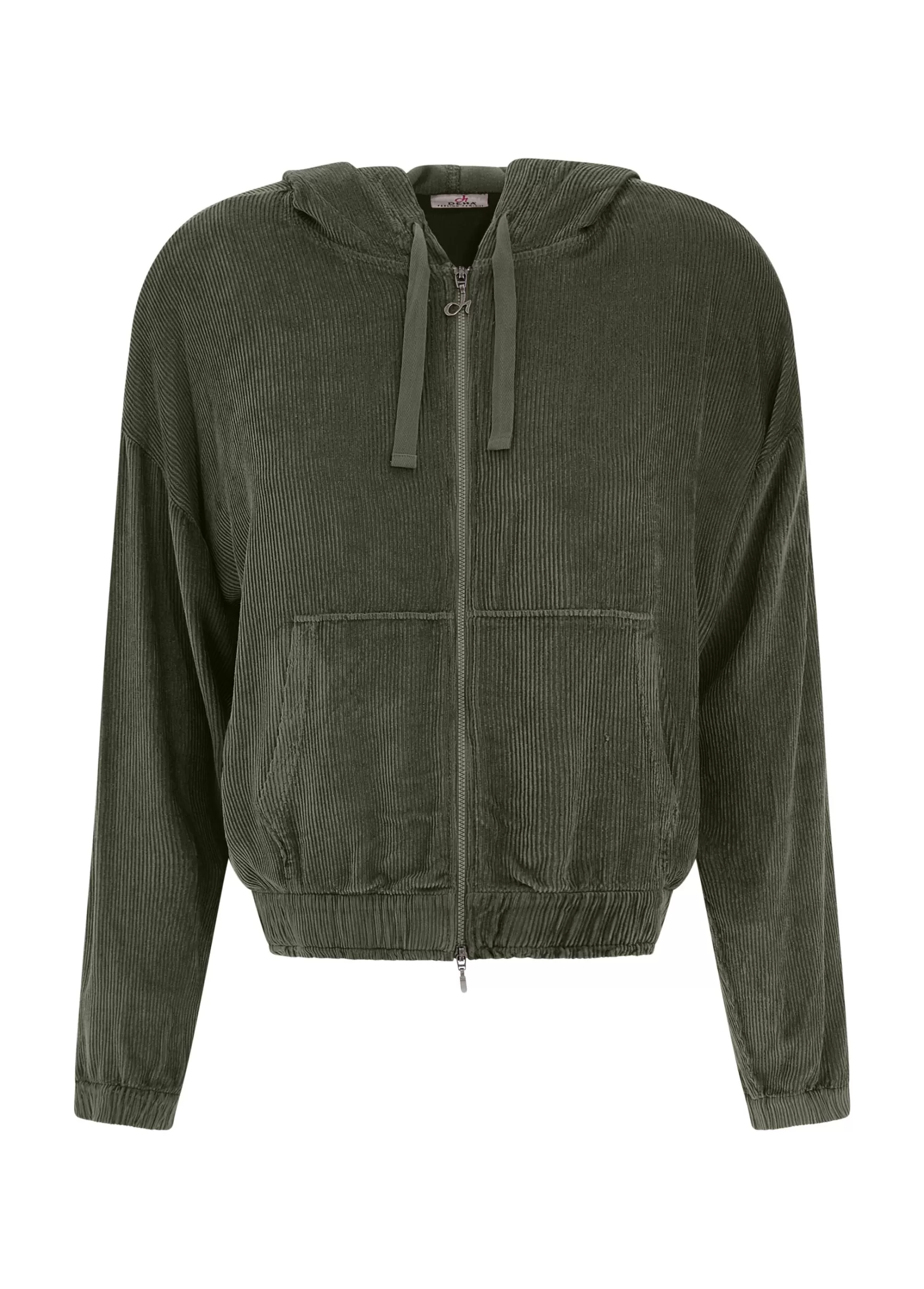 Cheap DEHA Soft Velvety Coruroy Jacket Green Olive Green