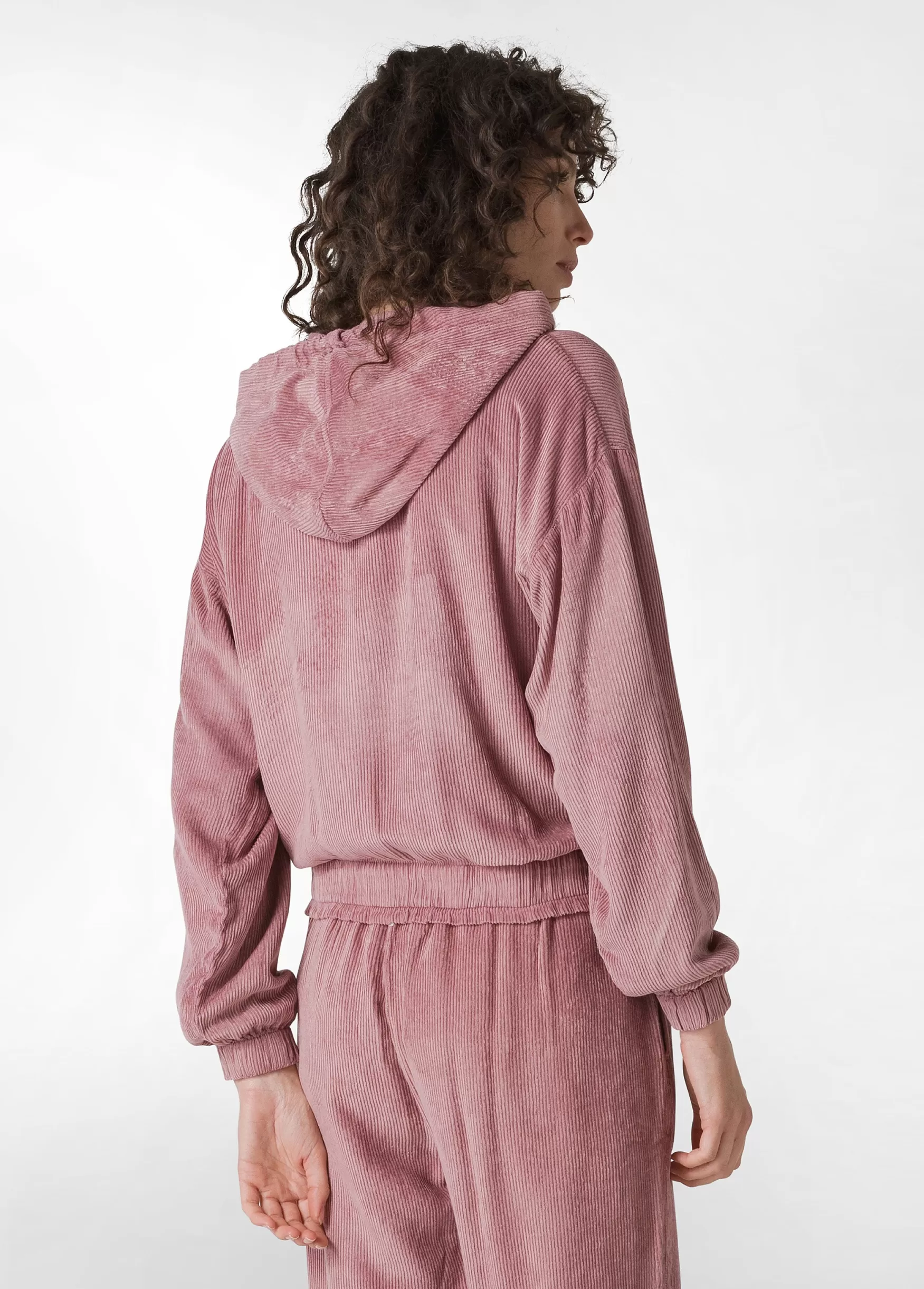Clearance DEHA Soft Velvety Coruroy Jacket Pink Deco' Rose