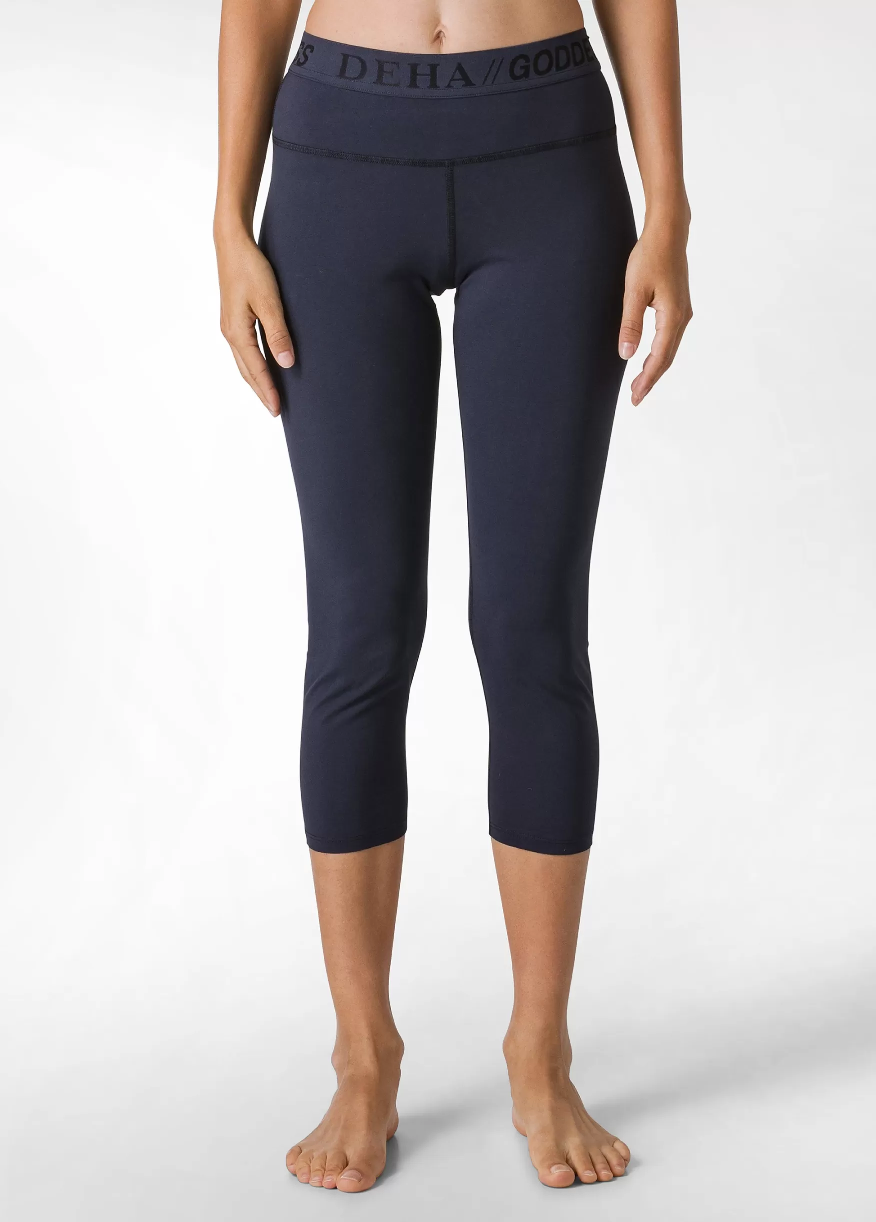 Clearance DEHA Stretch 7/8 Leggings Blue Blue Night