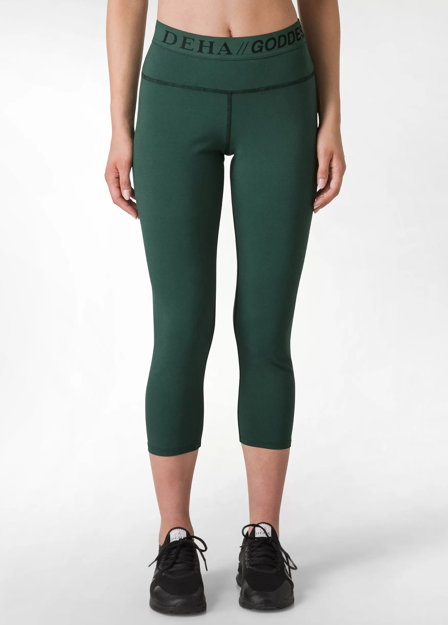 Sale DEHA Stretch 7/8 Leggings Green Forest Green