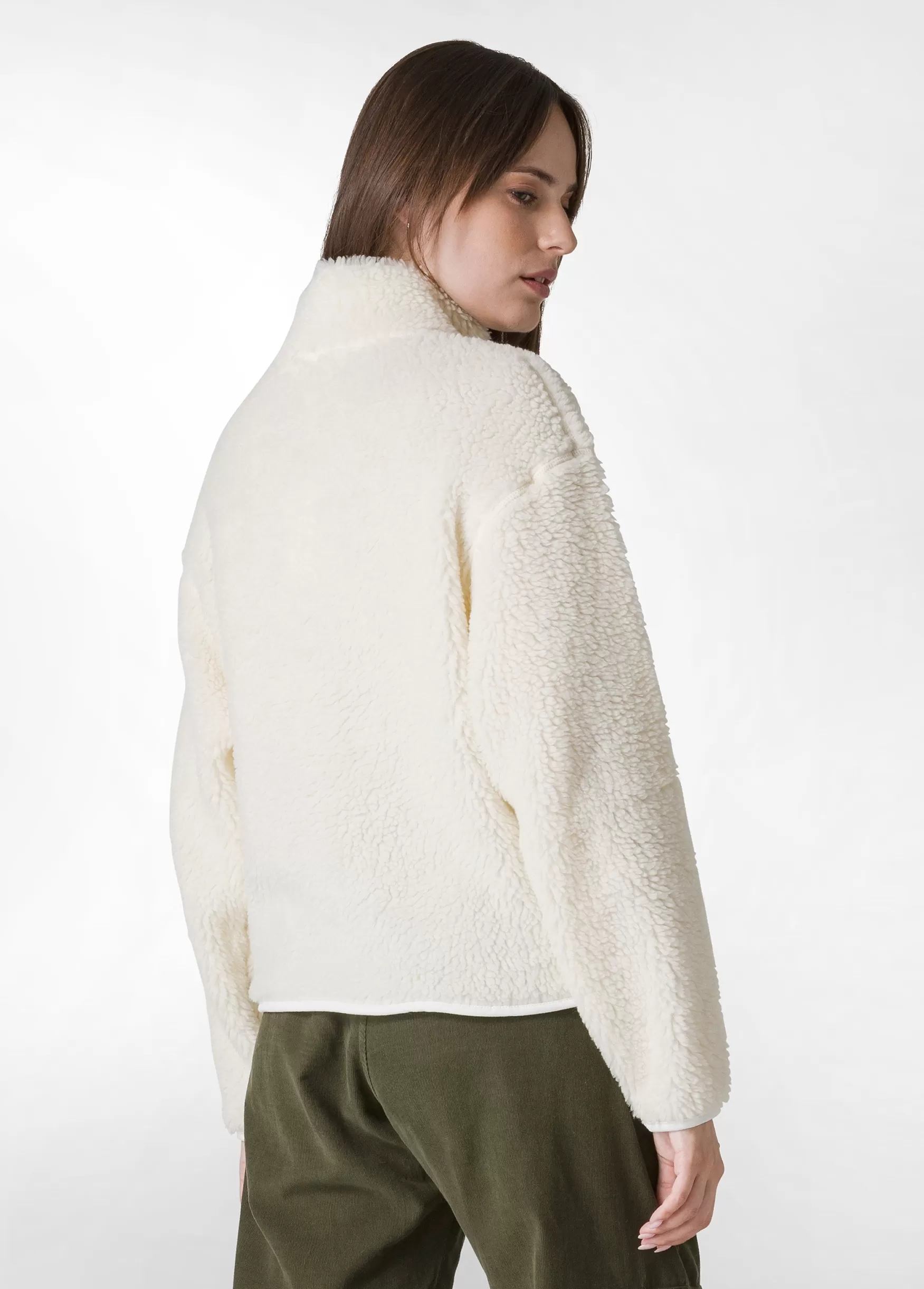 Flash Sale DEHA Teddy Half Zip Sweatshirt White Milk White