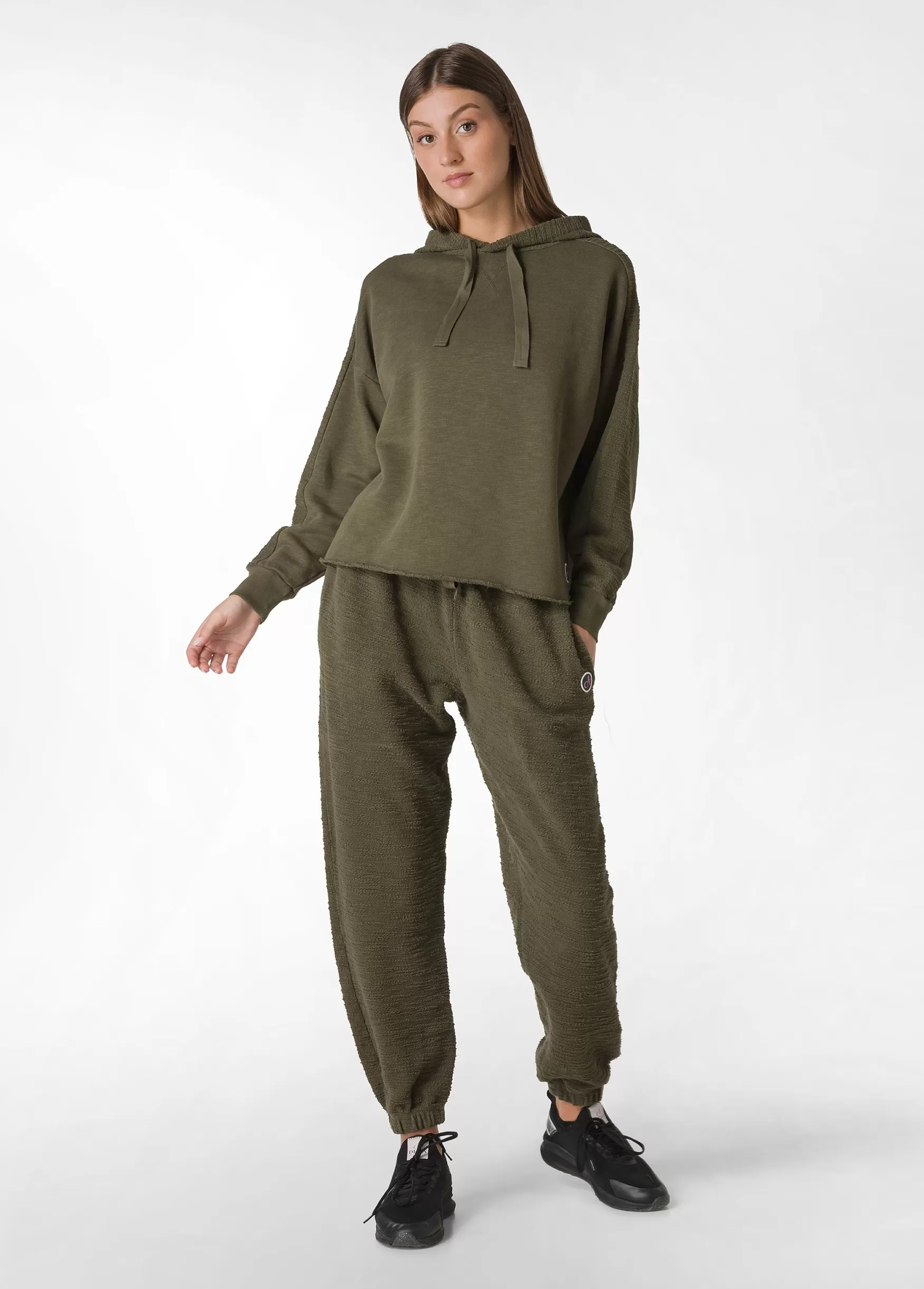 Best Sale DEHA Textured Jogger Pants Green Olive Green