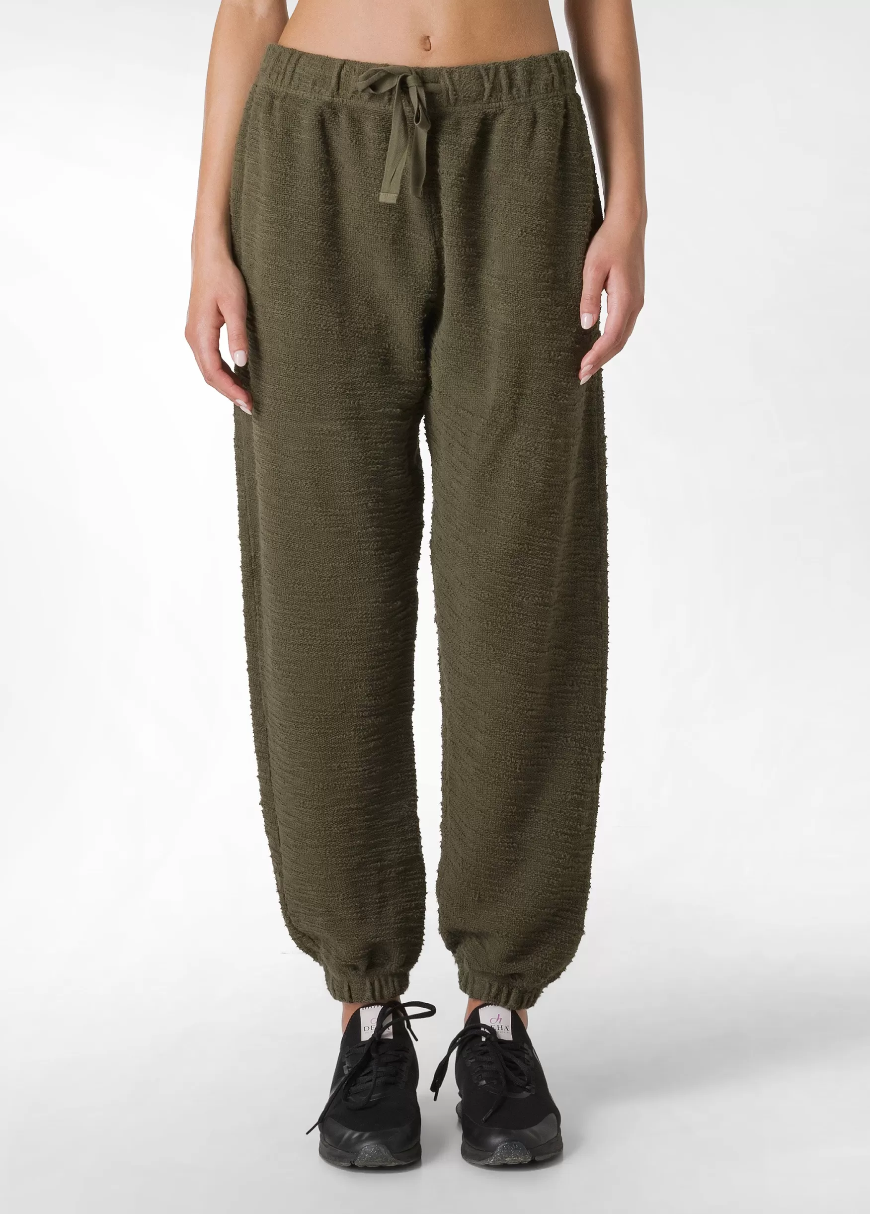 Best Sale DEHA Textured Jogger Pants Green Olive Green