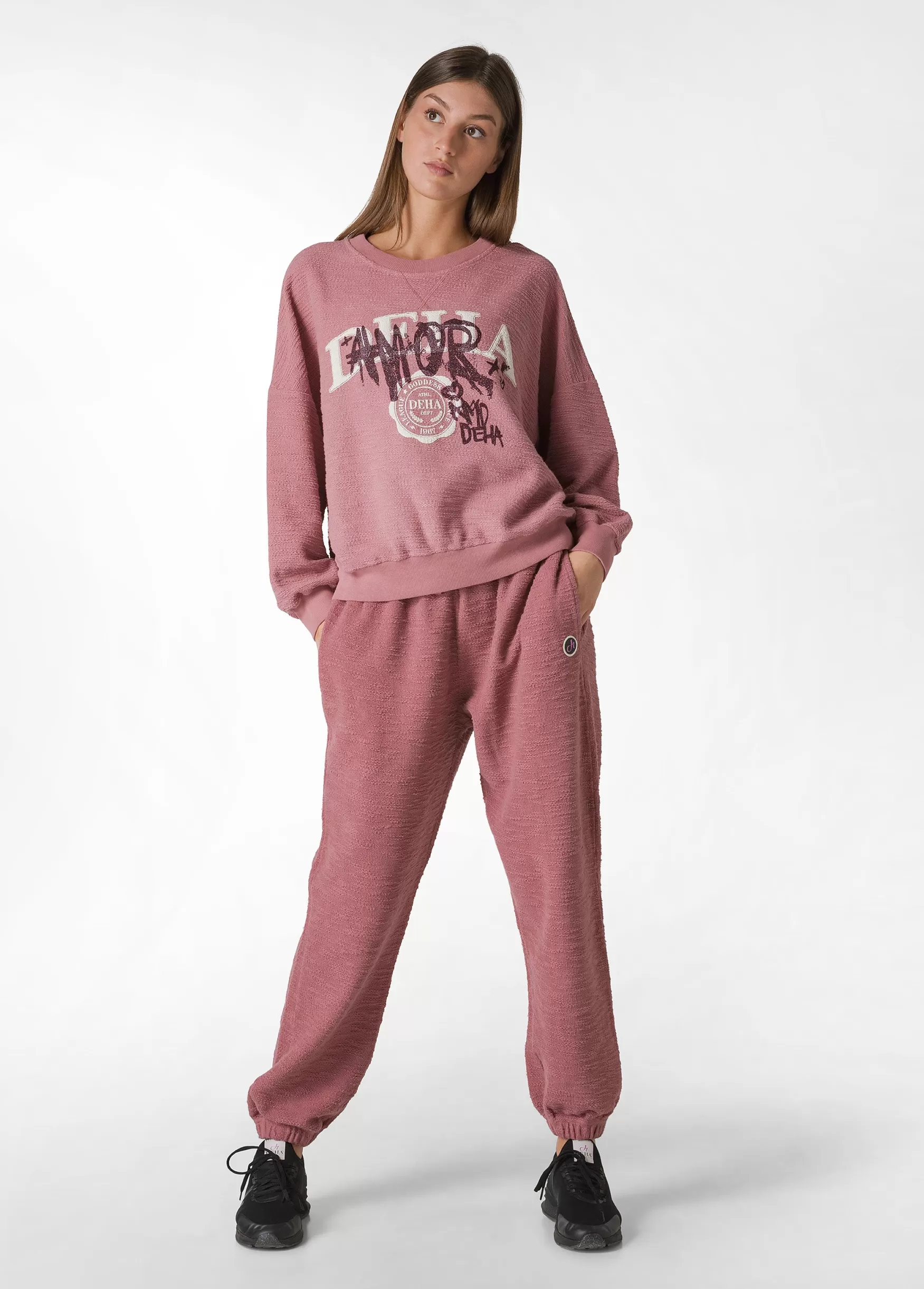 Flash Sale DEHA Textured Jogger Pants Pink Deco' Rose