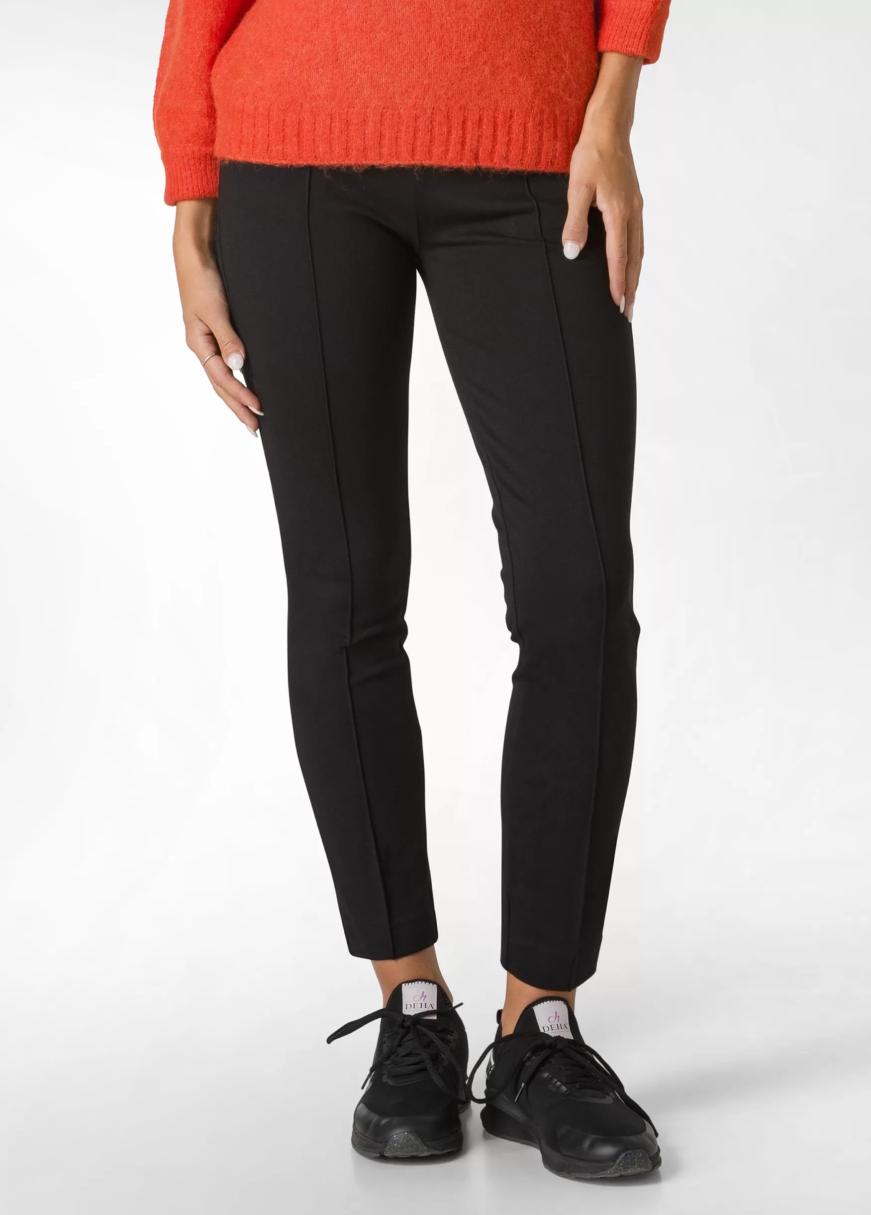 Online DEHA Textured Straighr Pants Black