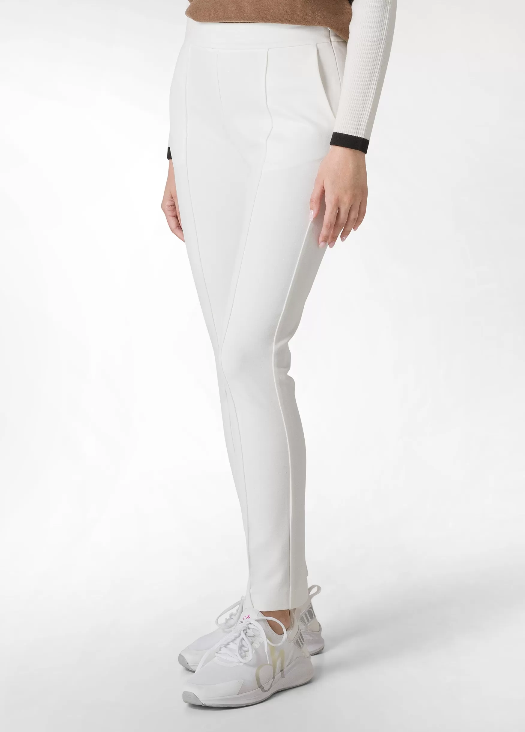 Outlet DEHA Textured Straighr Pants White Milk White