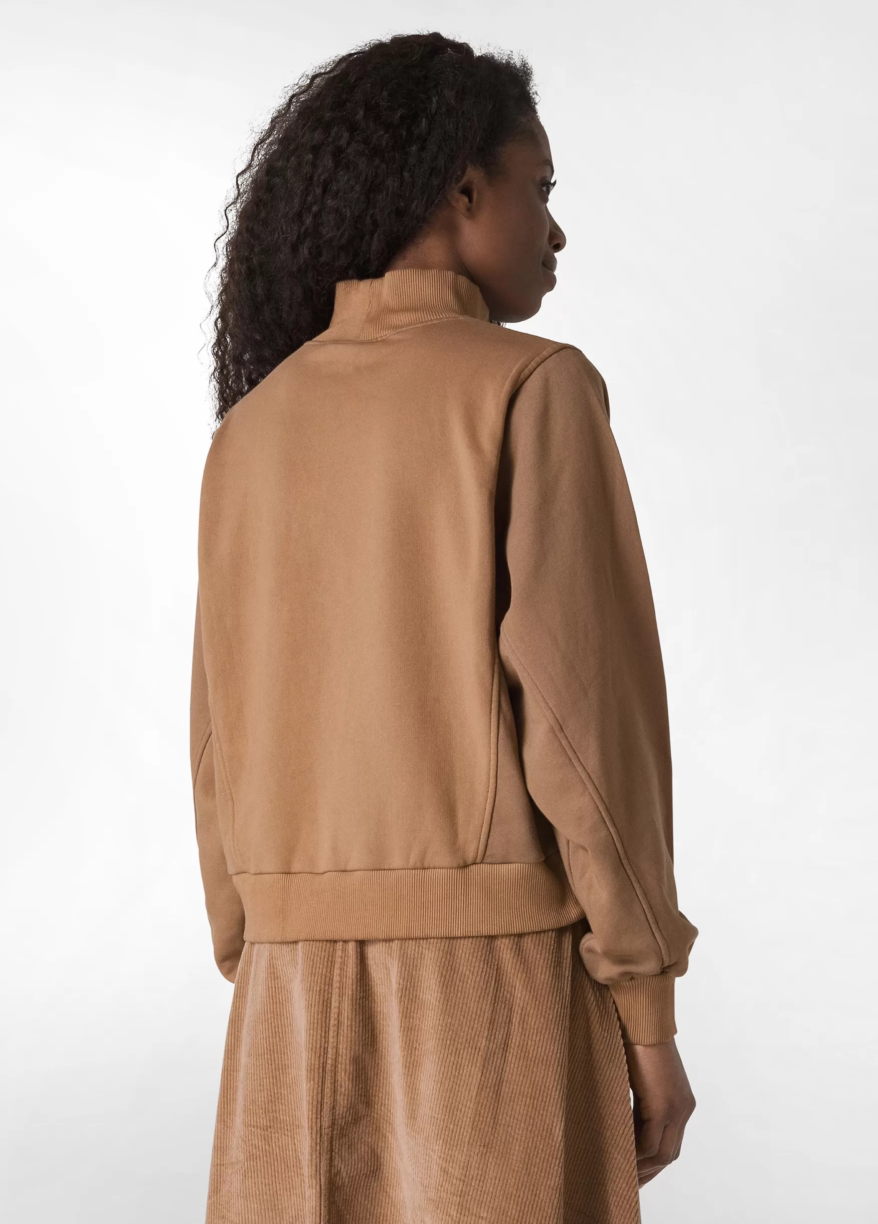 Clearance DEHA Turtle Neck Cosy Sweatshirt Brown Biscuit Brown