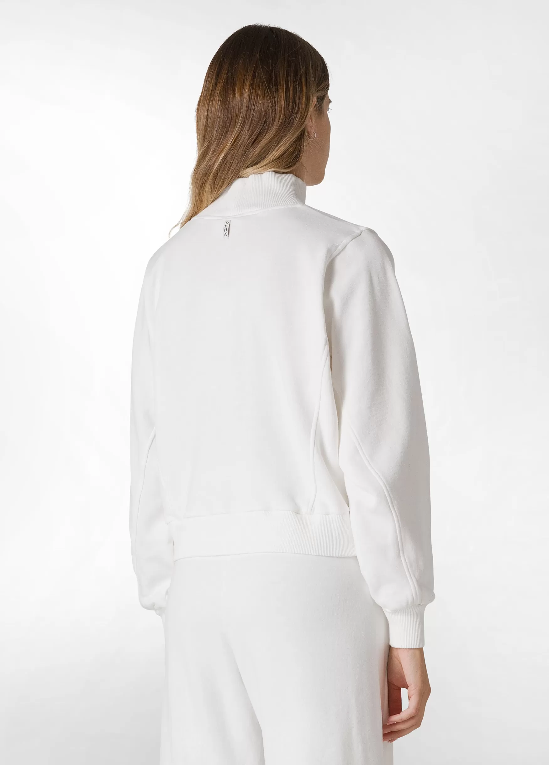 New DEHA Turtle Neck Cosy Sweatshirt White Milk White