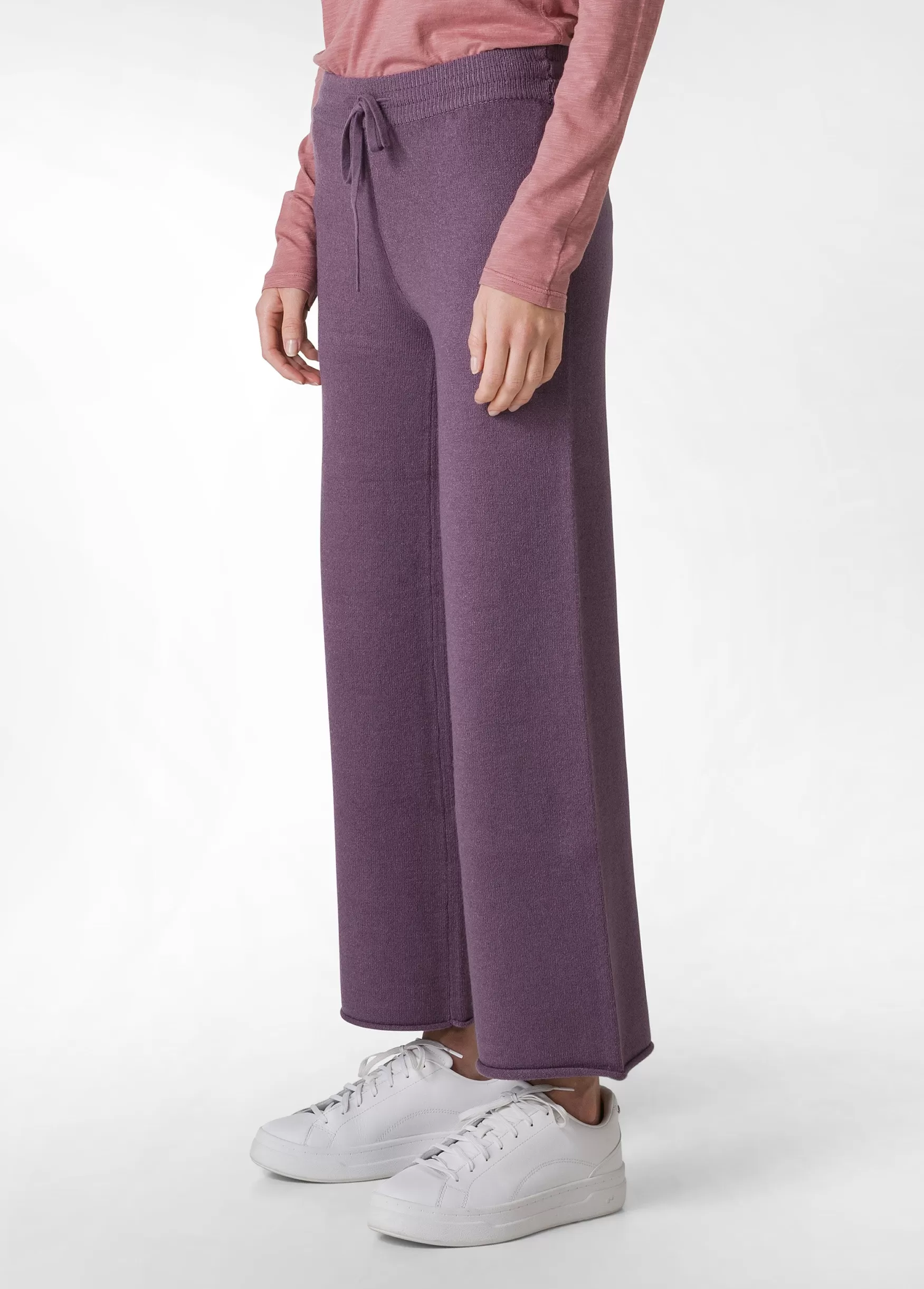 Outlet DEHA Wide Leg Knitted Pants Purple Purple Violet