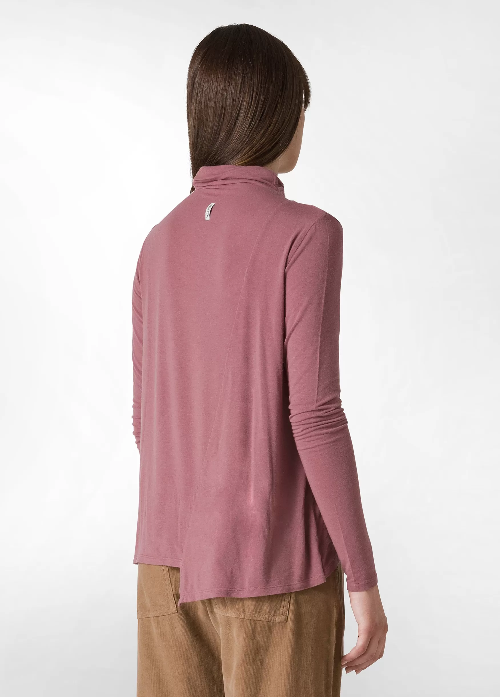 Outlet DEHA Wooly High Neck T-Shirt Pink Deco' Rose