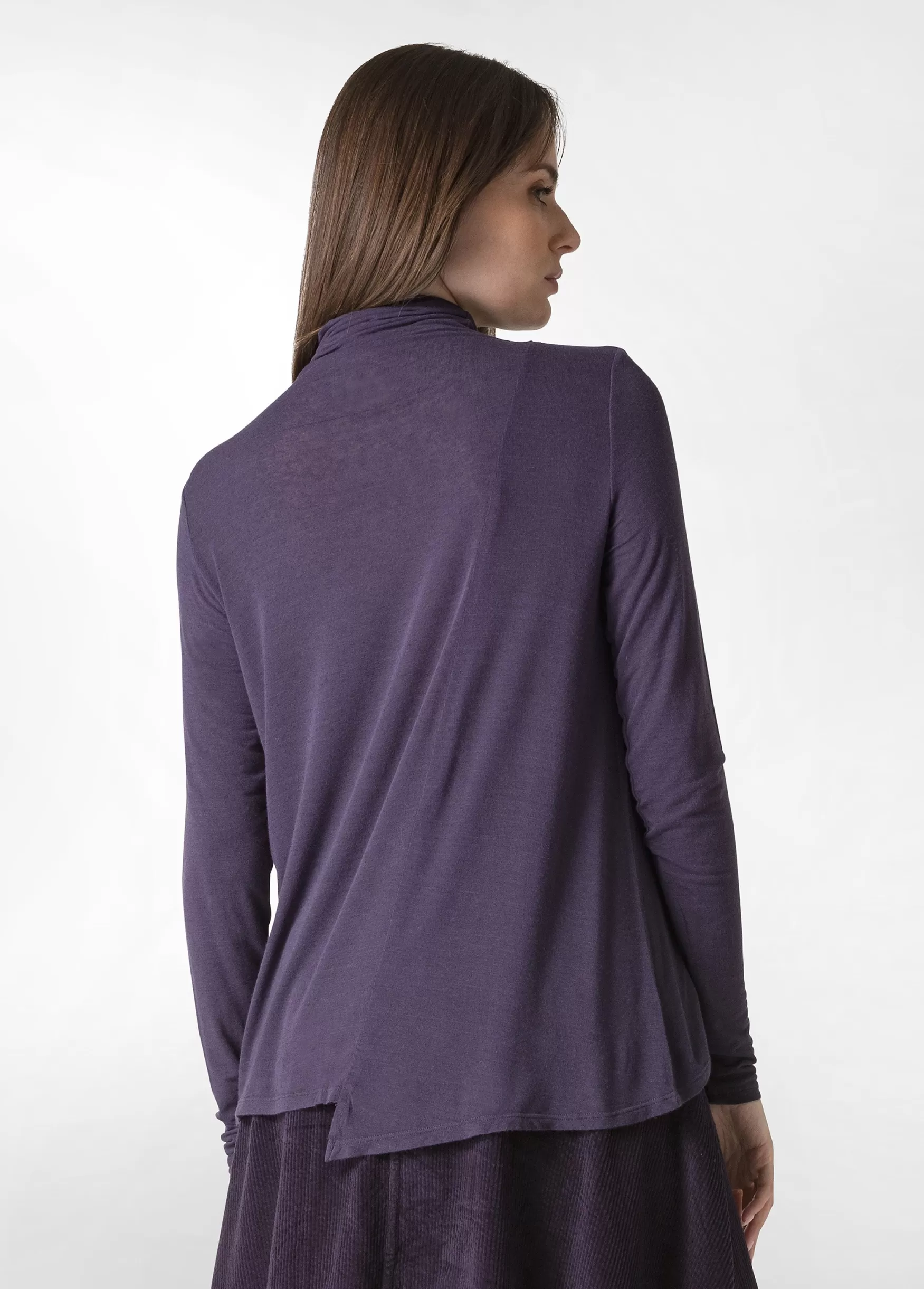 Online DEHA Wooly High Neck T-Shirt Purple Aubergine Violet