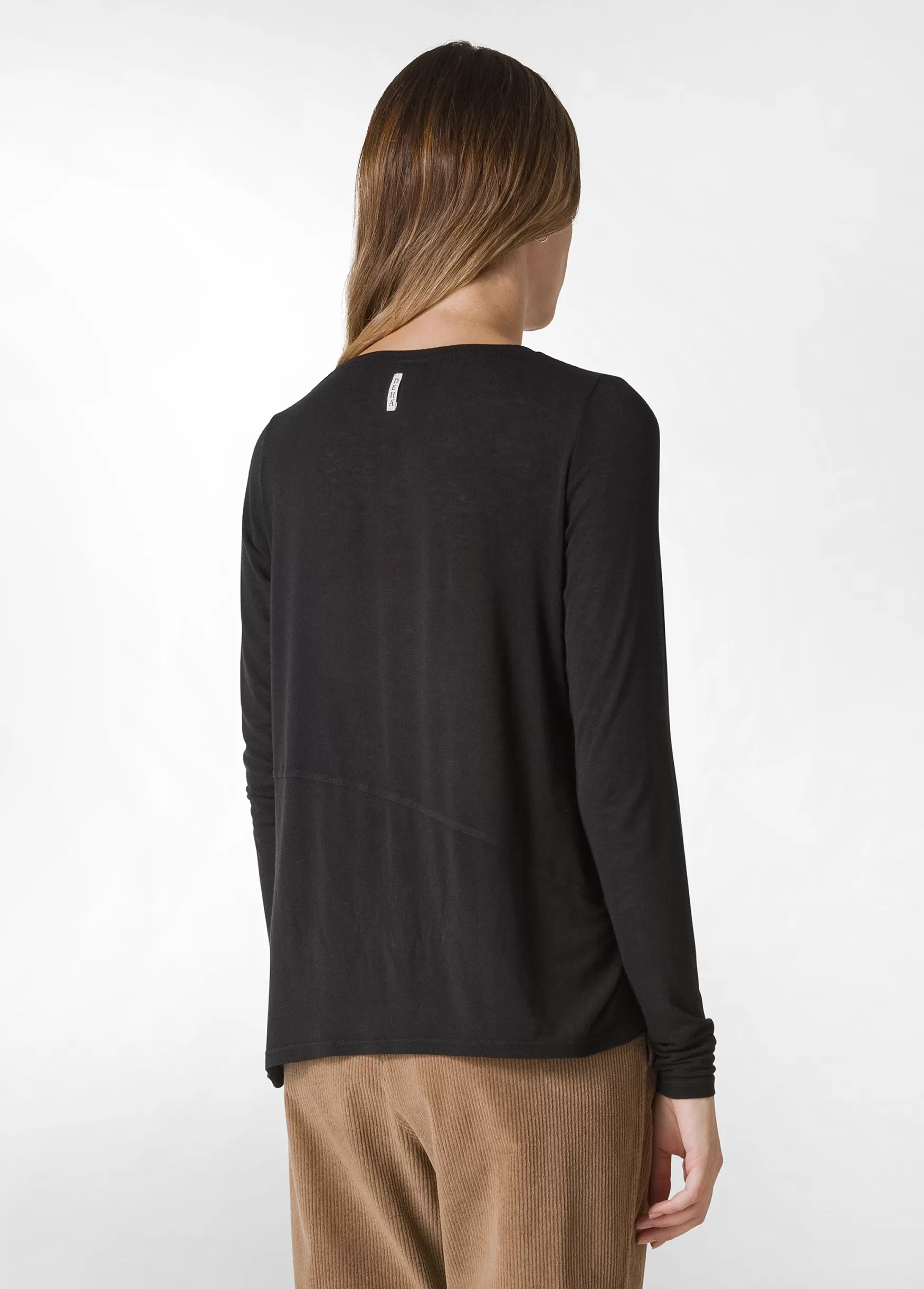 New DEHA Wooly Long Sleeve T-Shirt Black