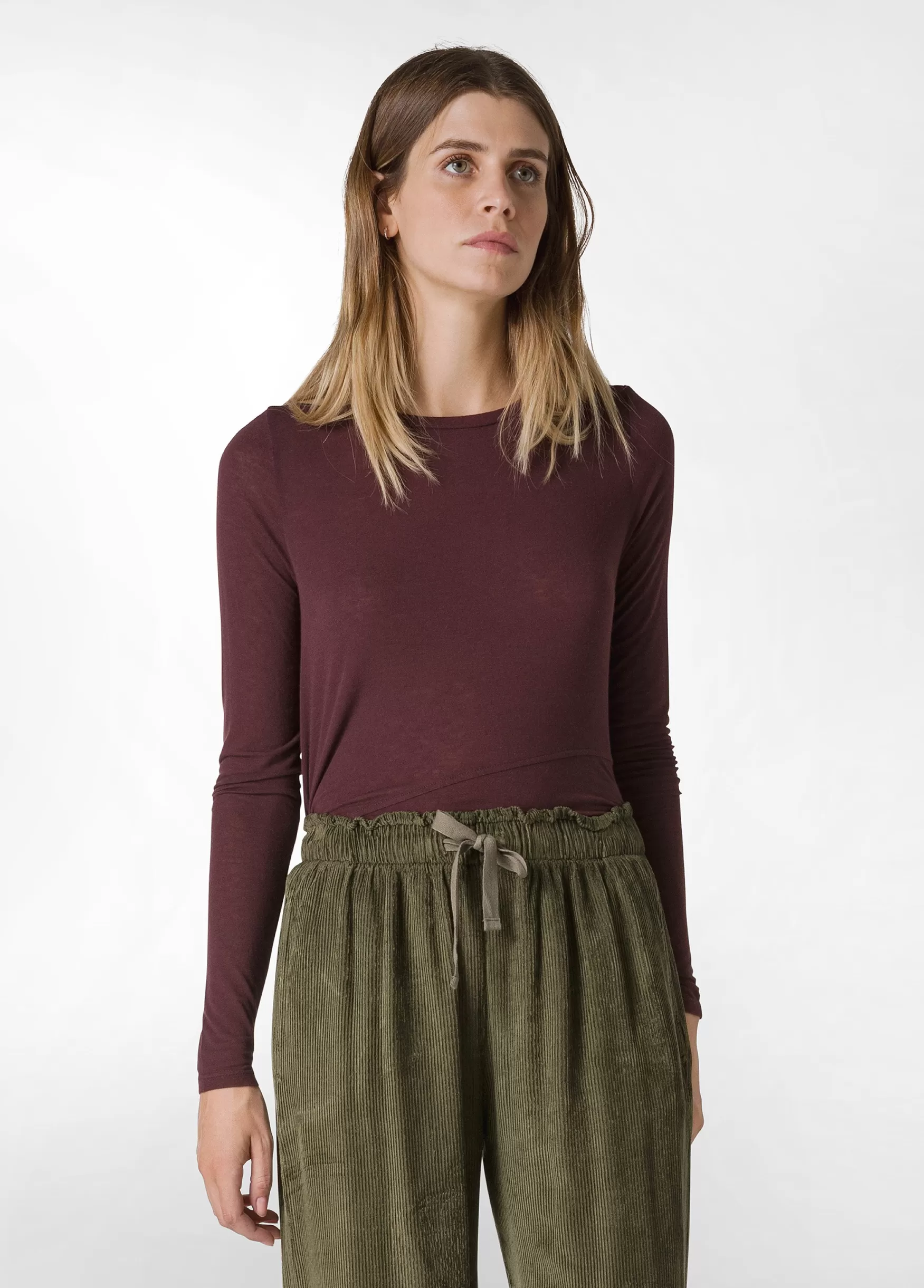 Discount DEHA Wooly Long Sleeve T-Shirt Red Tibetan Red