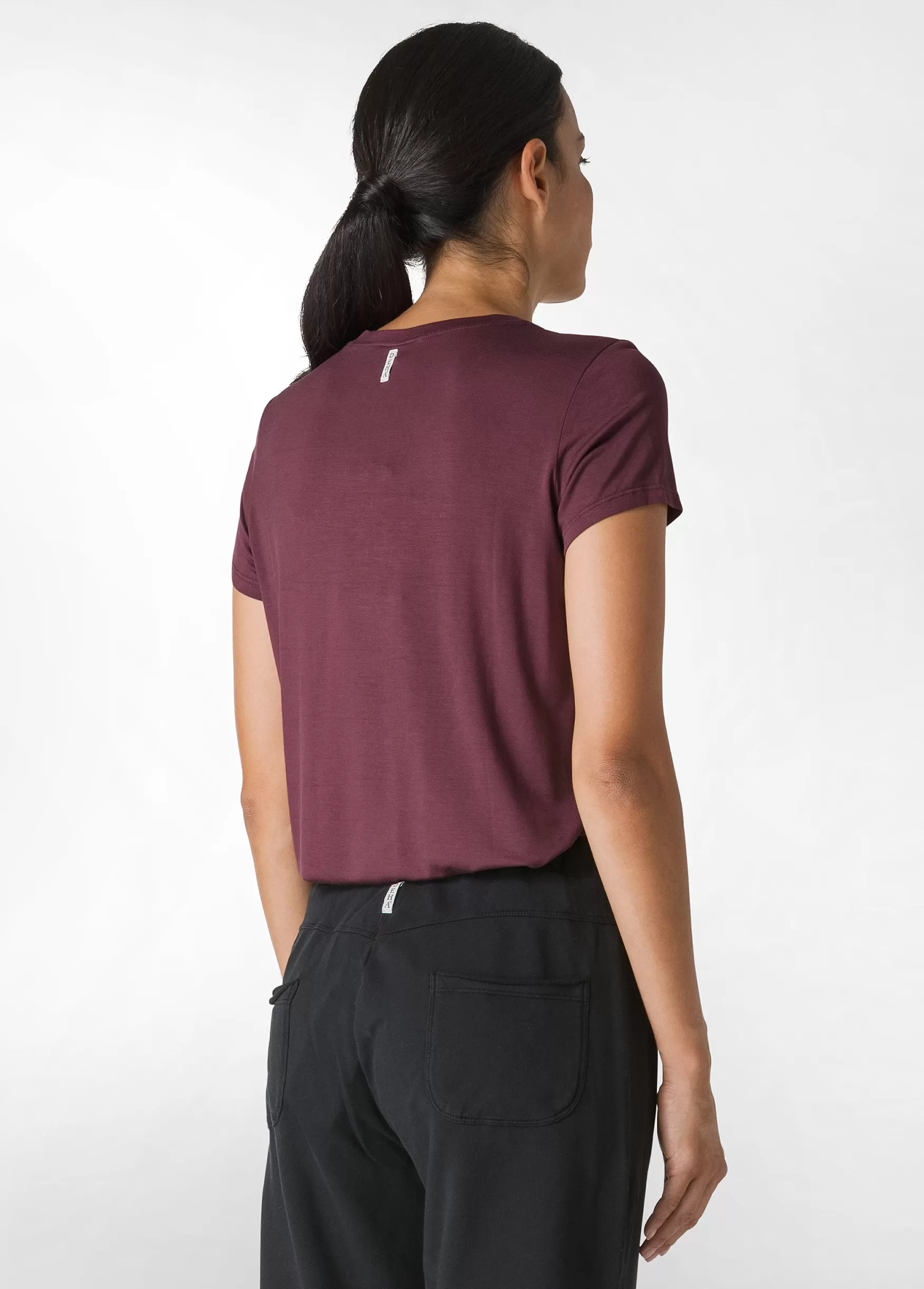 Outlet DEHA Yoga Light Viscose T-Shirt Red Tibetan Red